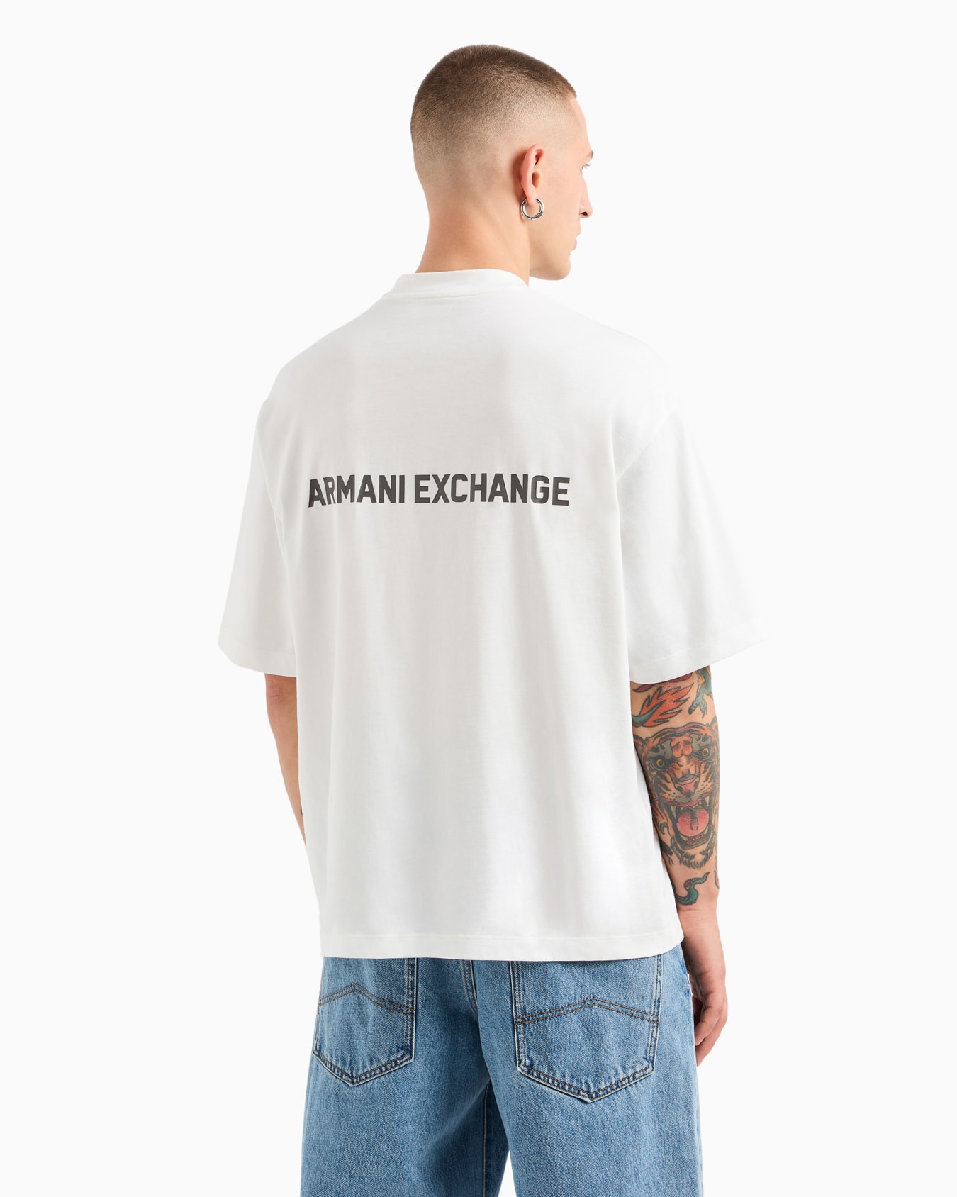 Camiseta de corte relajado con estampado en la espalda en algodón ASV Diapositiva 2