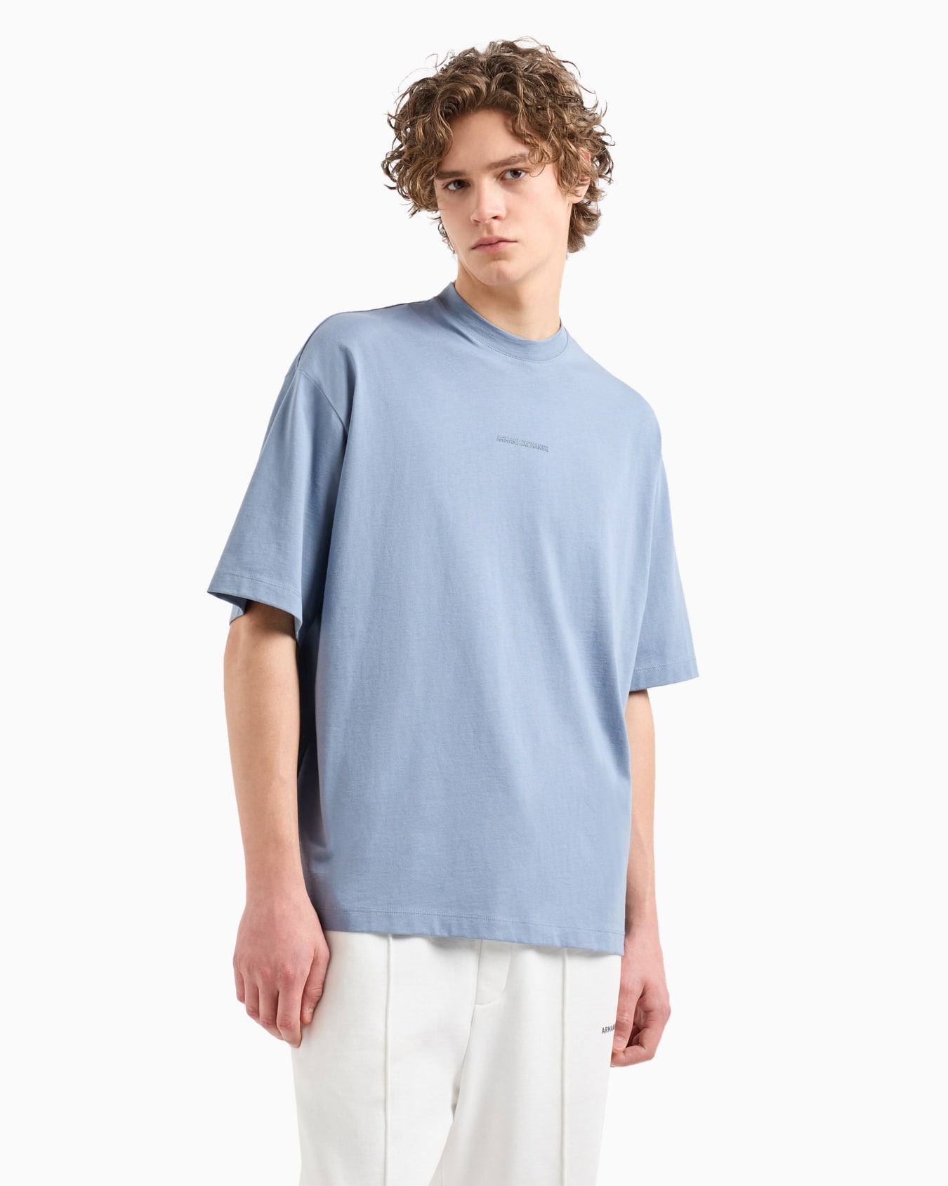 Camiseta de corte relajado con estampado en la espalda en algodón ASV Diapositiva 1