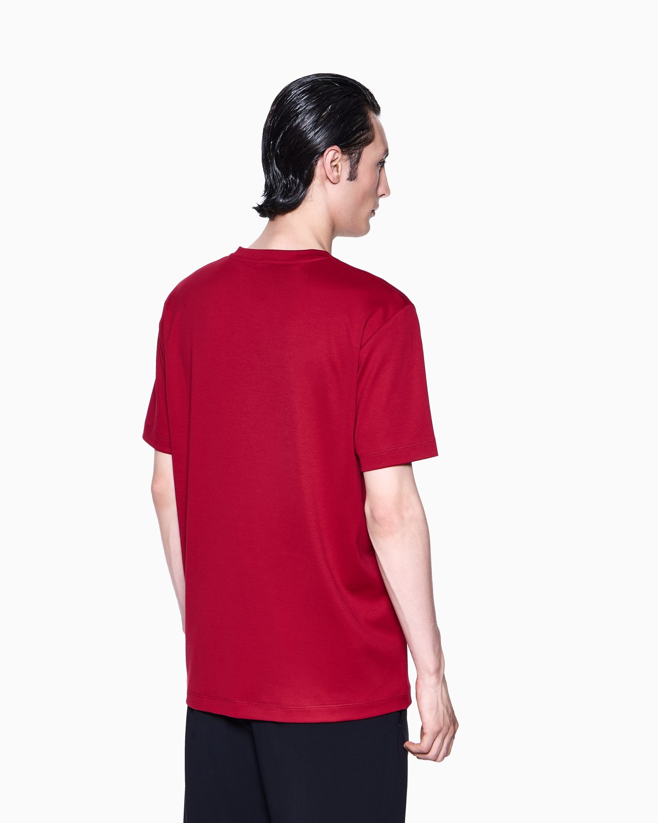 Pure cotton interlock signature logo T-shirt Slide 2