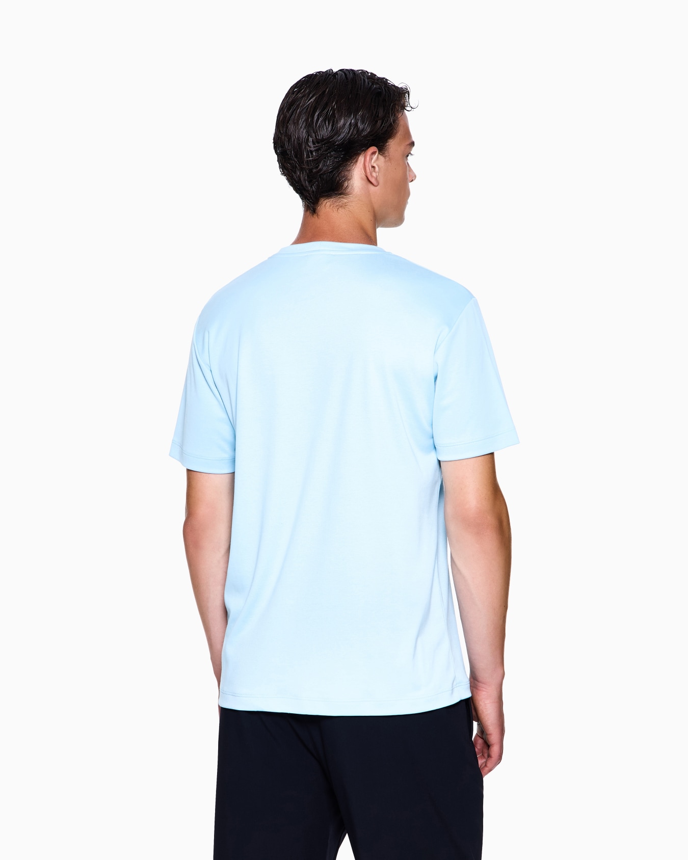 Pure cotton interlock signature logo T-shirt Slide 2