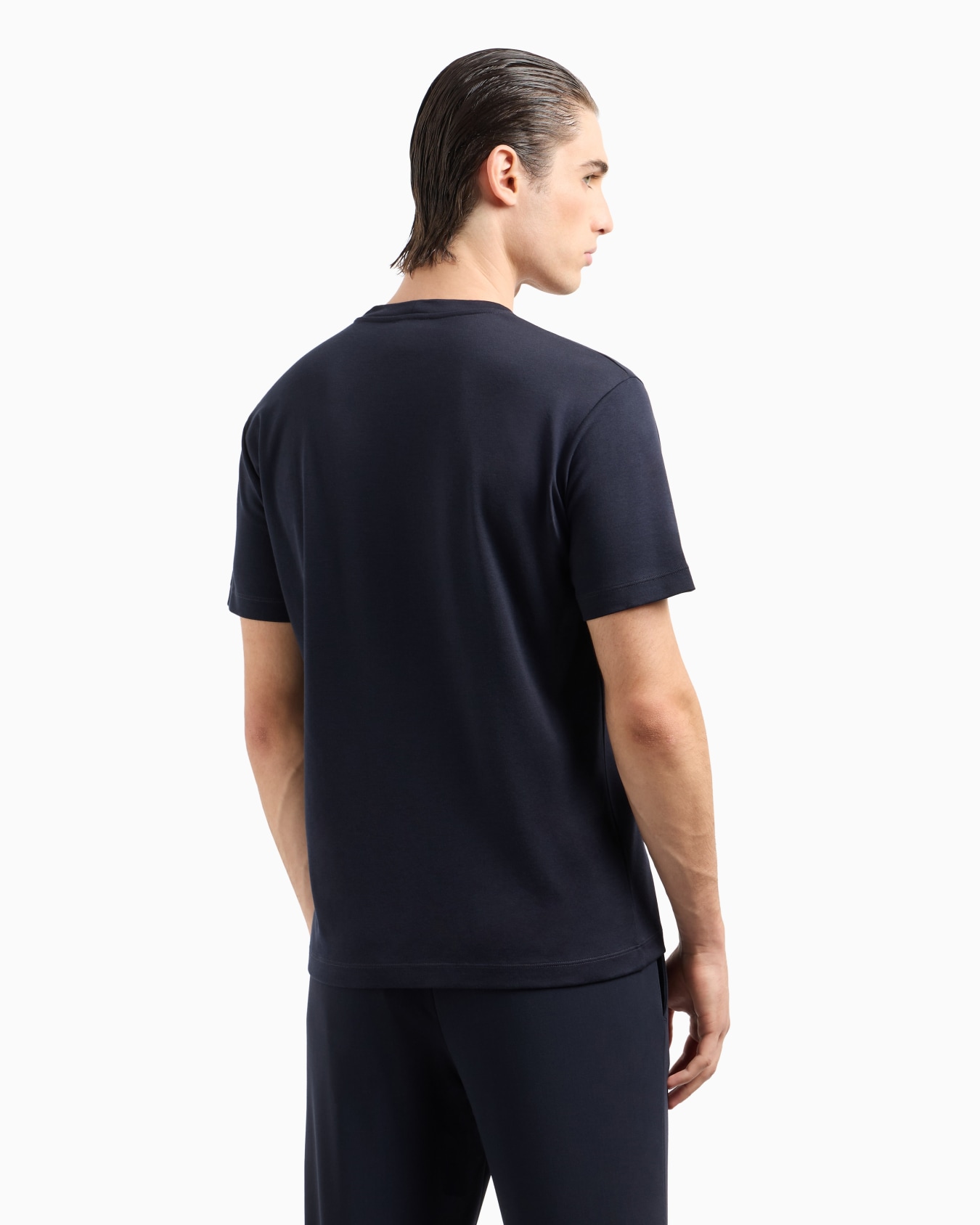 T-shirt en interlock de pur coton avec logo emblématique Diapositive 2