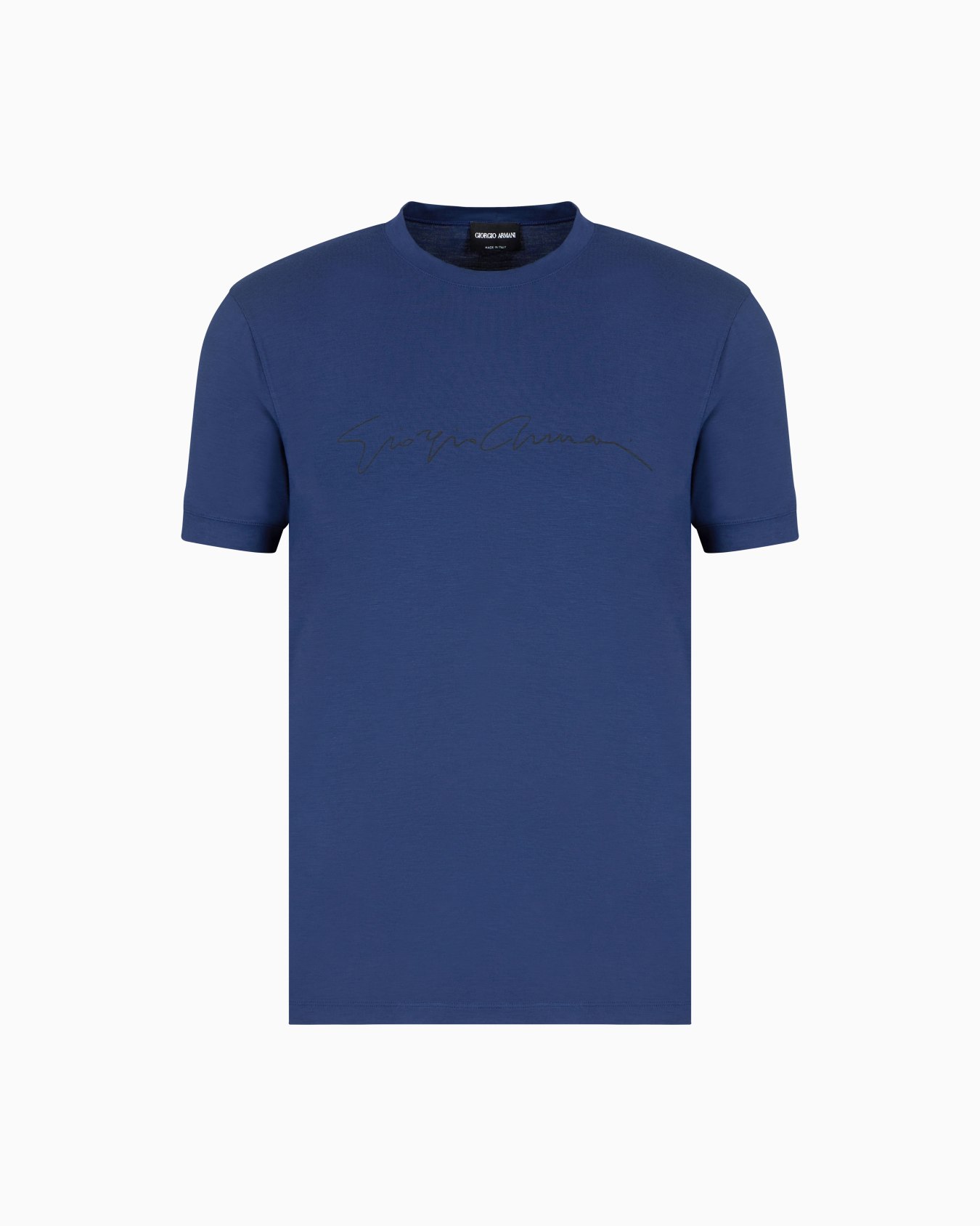 ASV stretch-viscose T-shirt with signature logo Slide 0