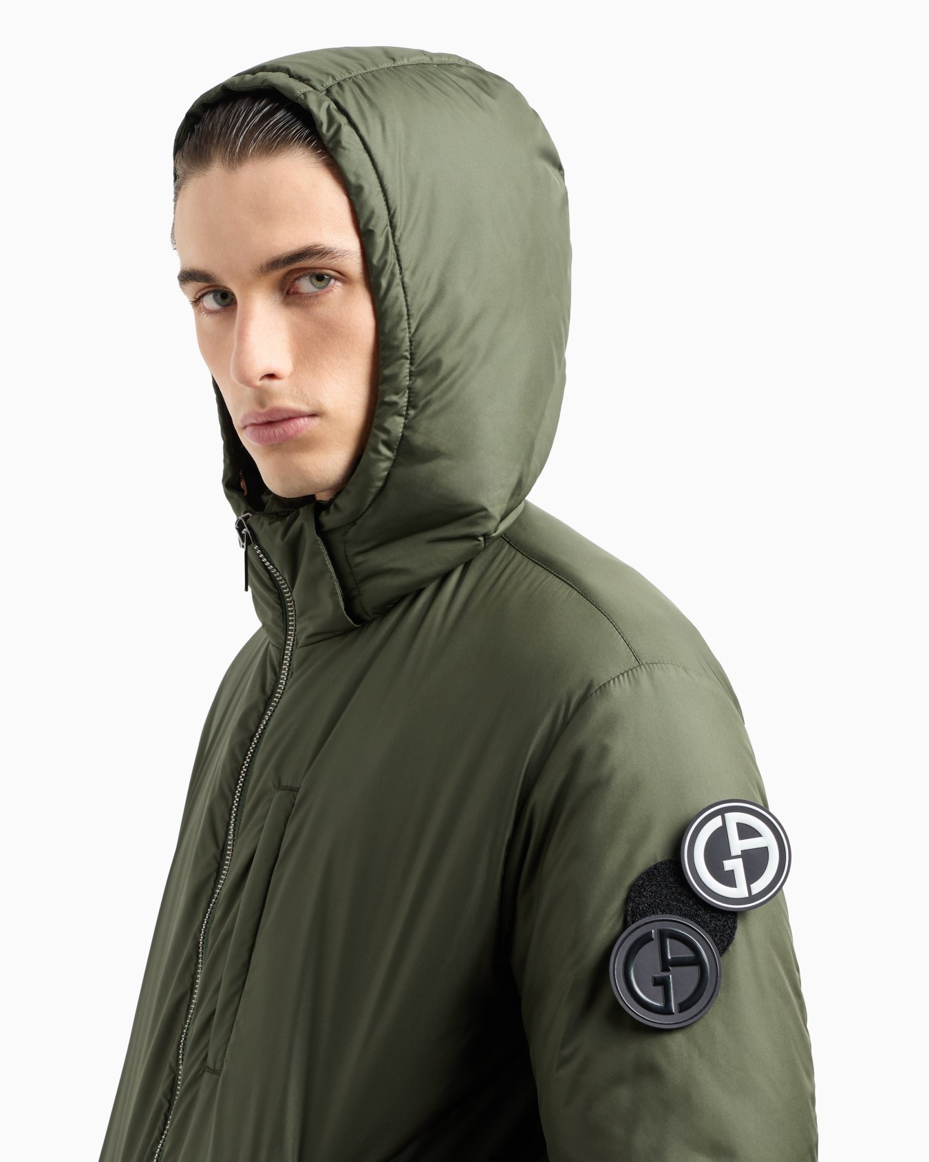 Hooded blouson with goose-down padding ASV Slide 4