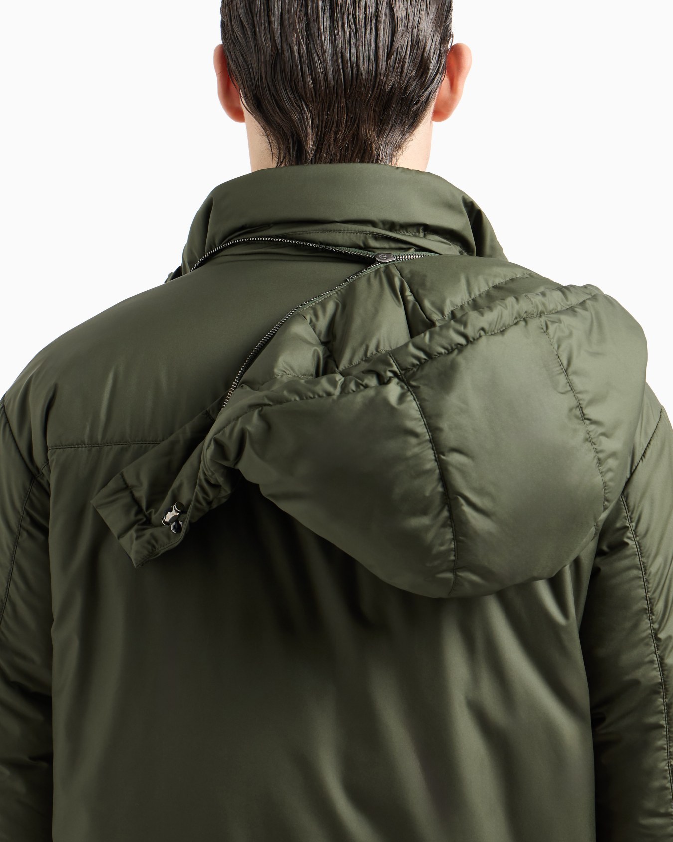 Hooded blouson with goose-down padding ASV Slide 5