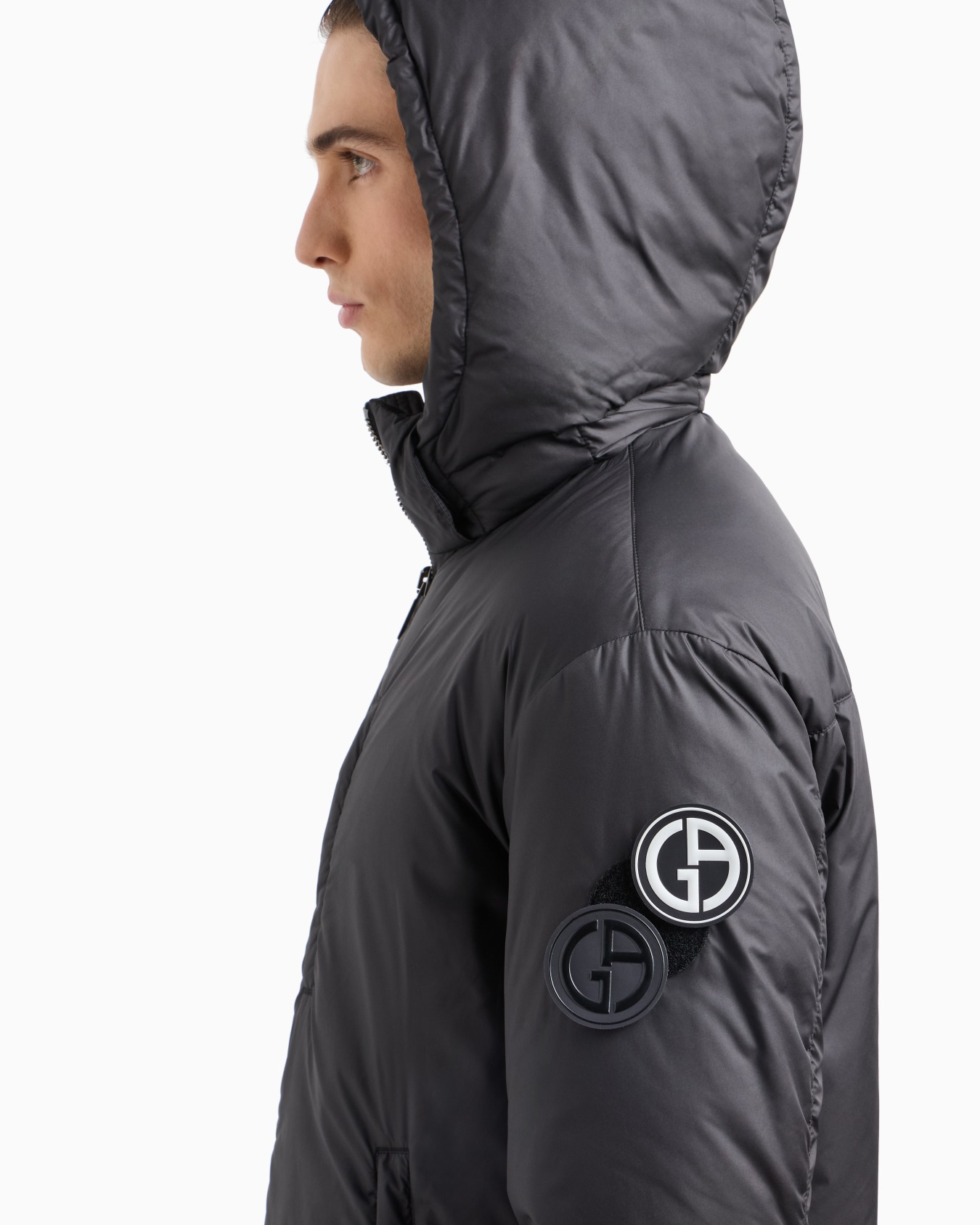 Hooded blouson with goose-down padding ASV Slide 4
