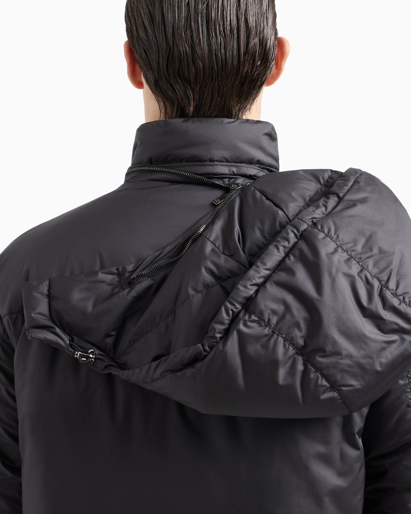 Hooded blouson with goose-down padding ASV Slide 5