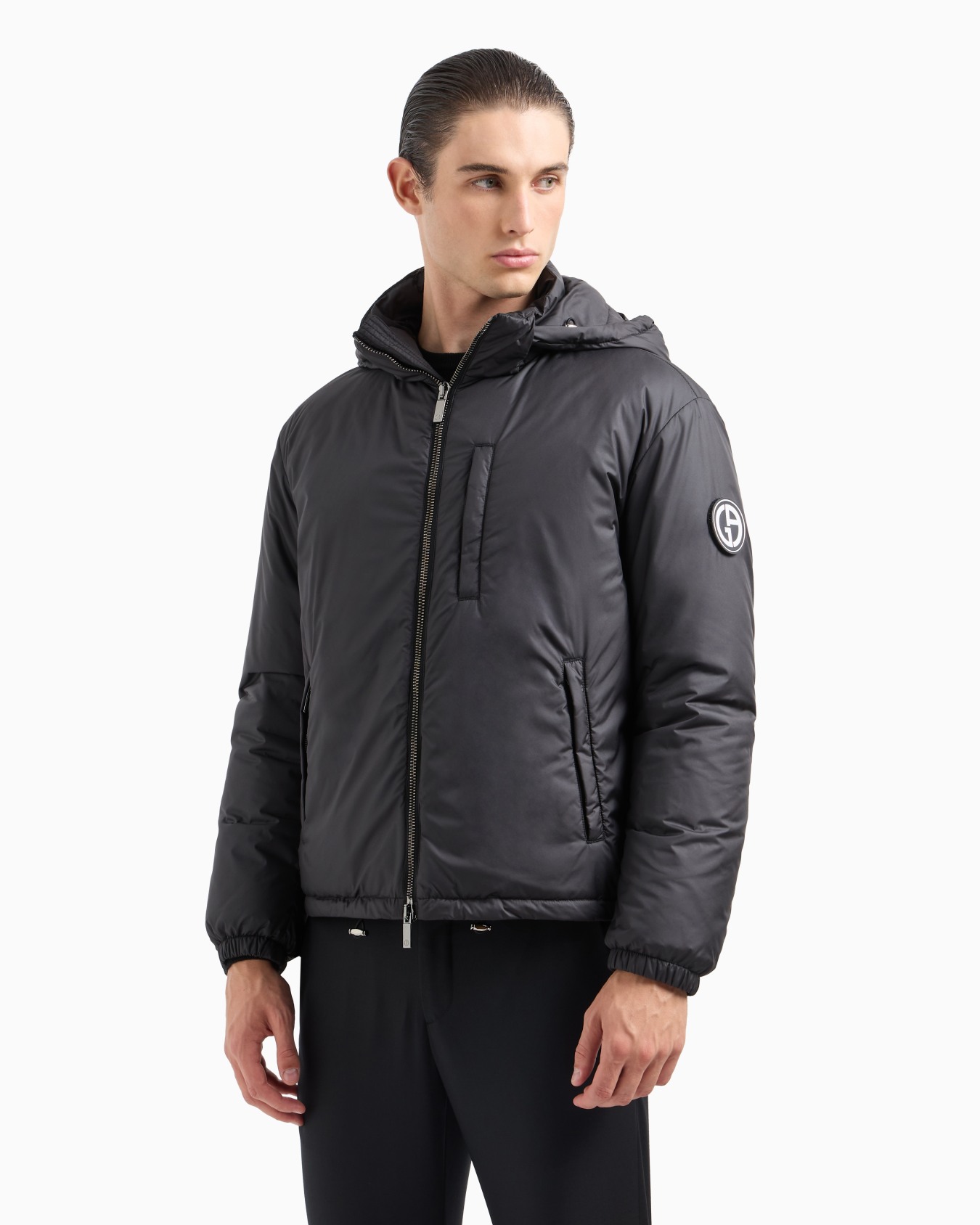 Hooded blouson with goose-down padding ASV Slide 3