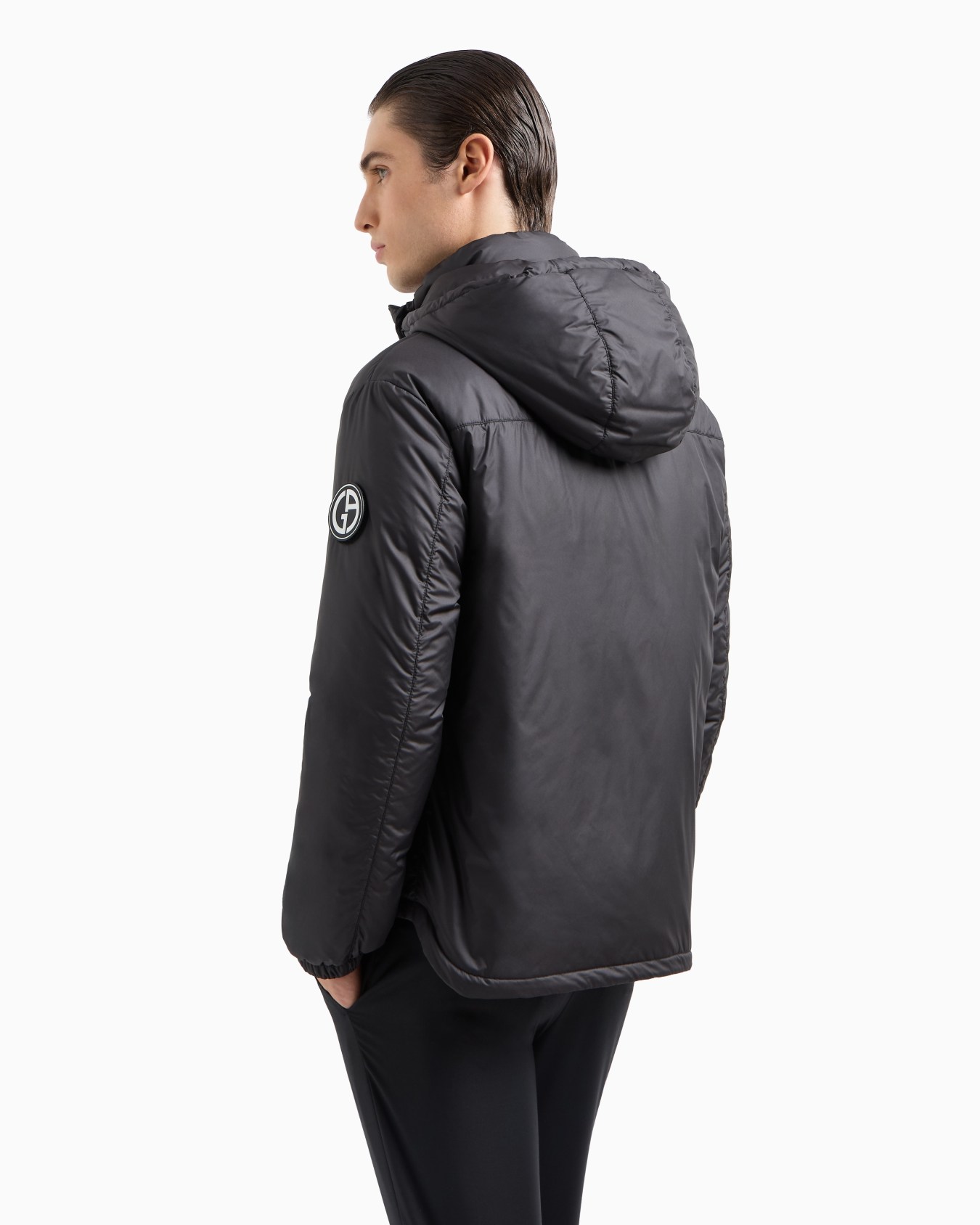 Hooded blouson with goose-down padding ASV Slide 2