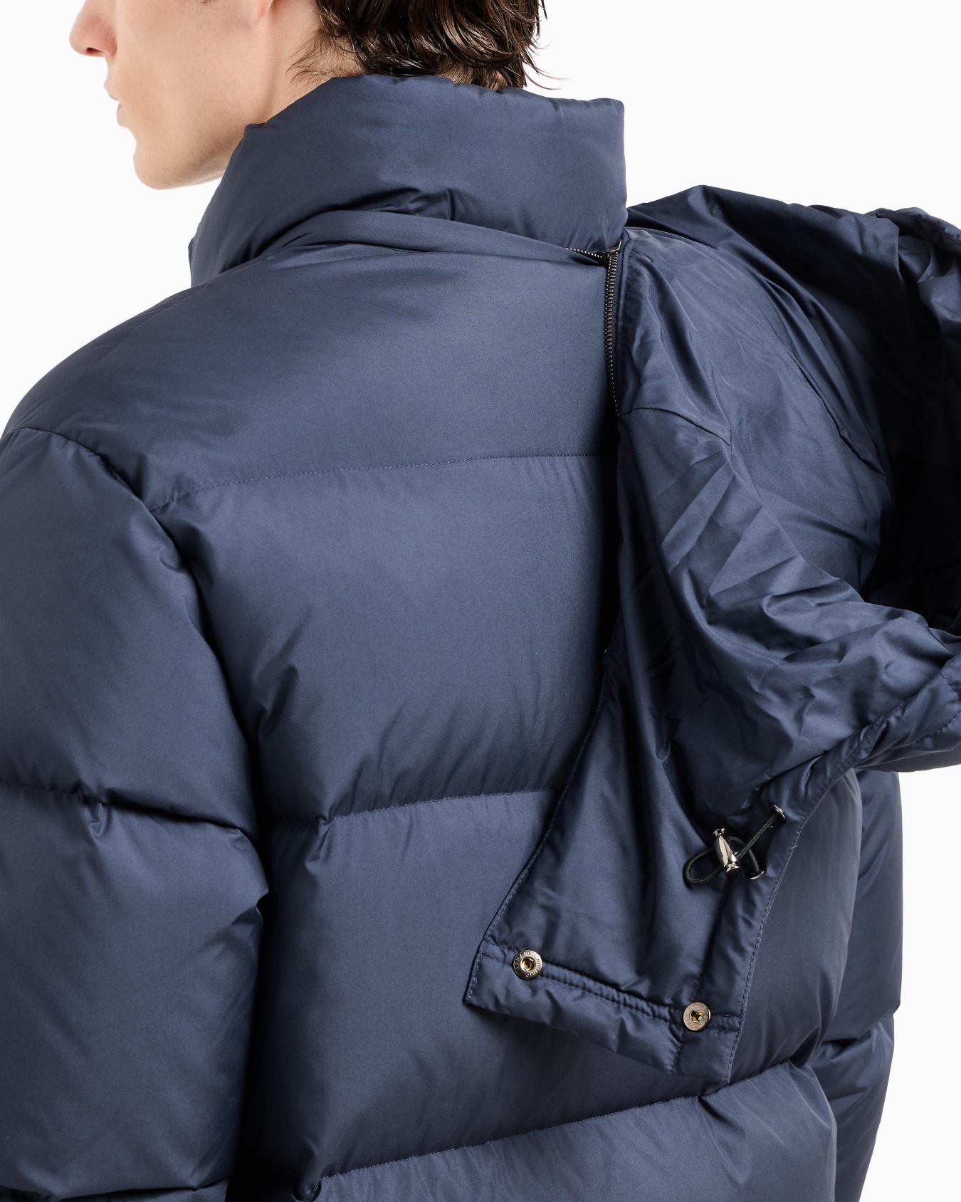Hooded bomber jacket with goose-down padding ASV Slide 5