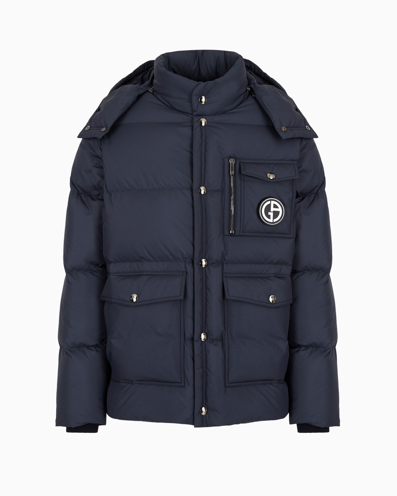 Hooded bomber jacket with goose-down padding ASV Slide 0