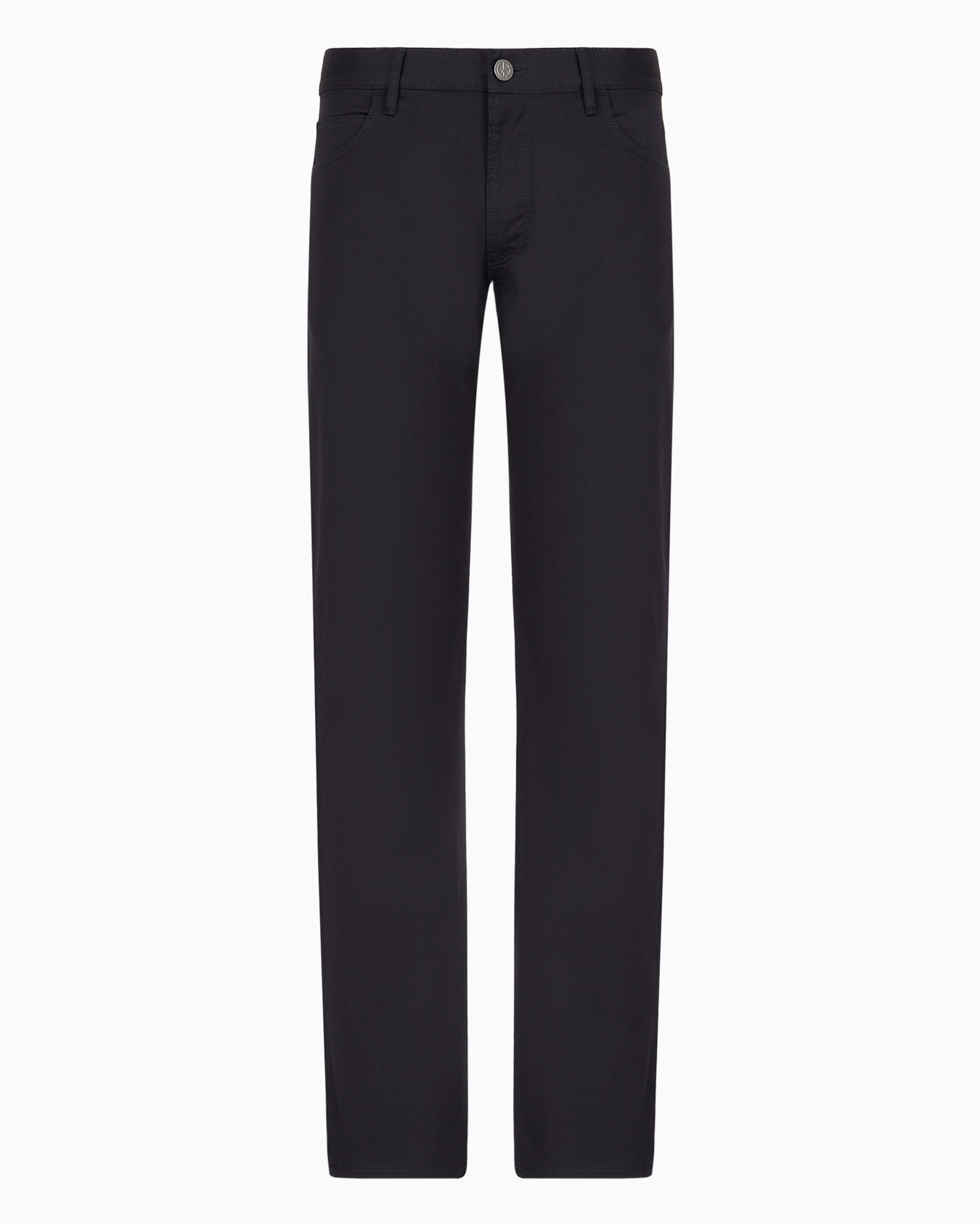Regular-fit, five-pocket trousers in stretch cotton Slide 0