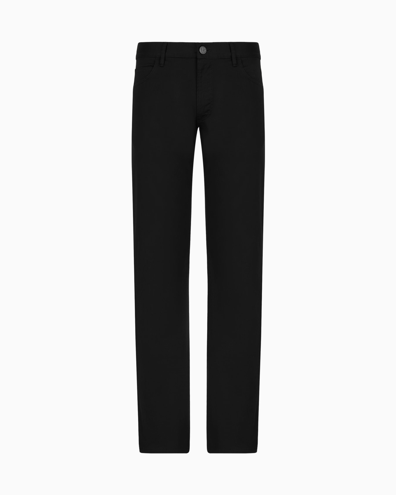 Pantalon 5 poches coupe classique en coton stretch Diapositive 0