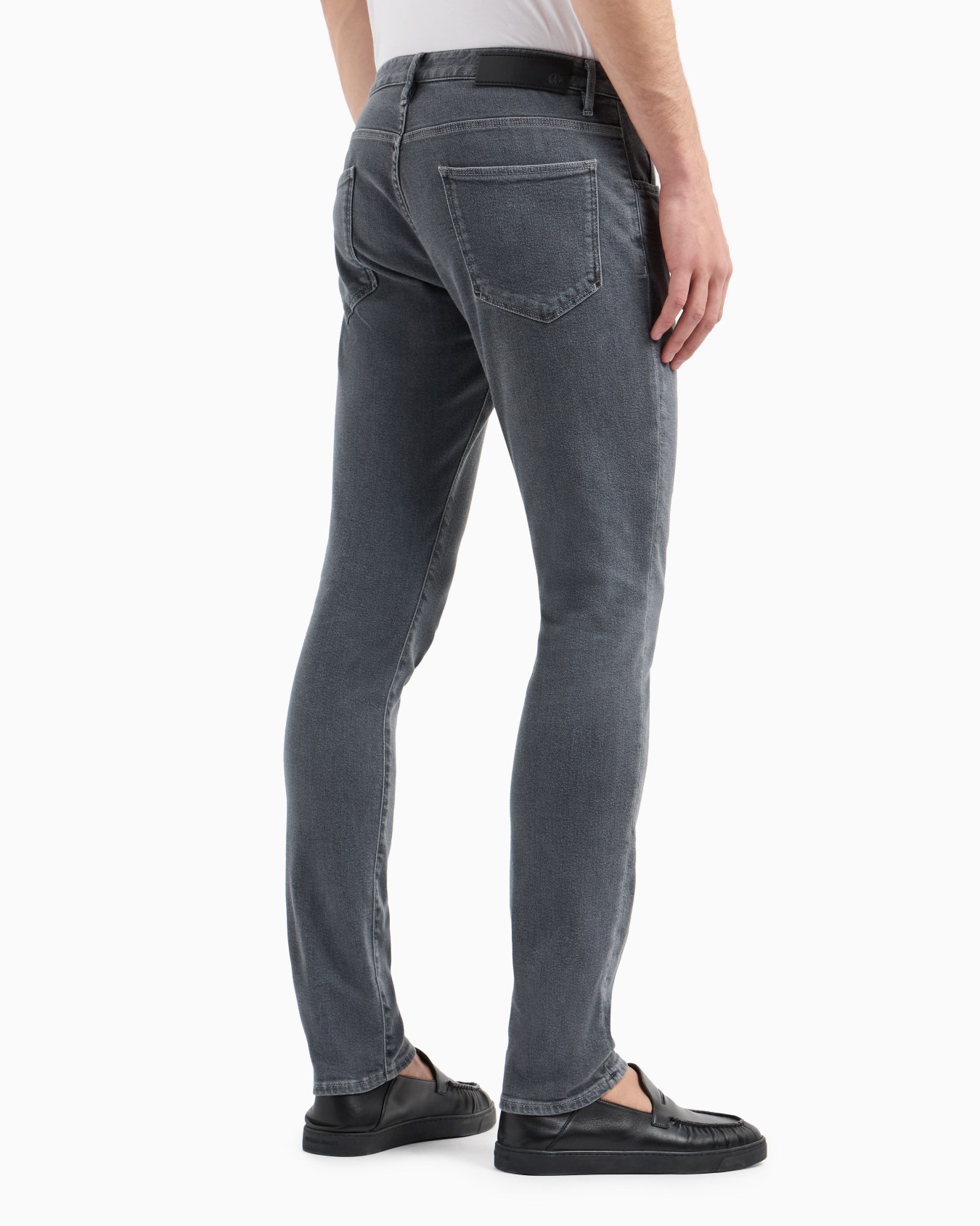 Five-pocket, slim-fit, stretch cotton-denim trousers Slide 2