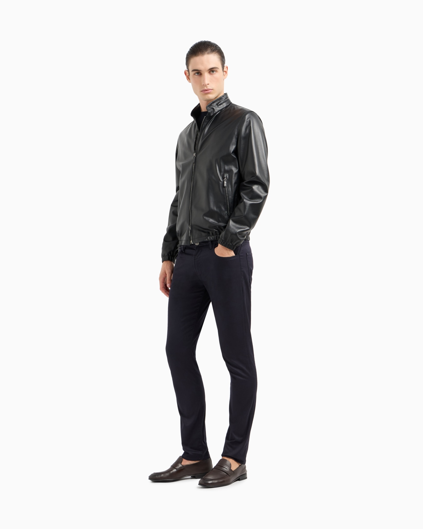 Pantalon 5 poches en coton stretch Diapositive 1