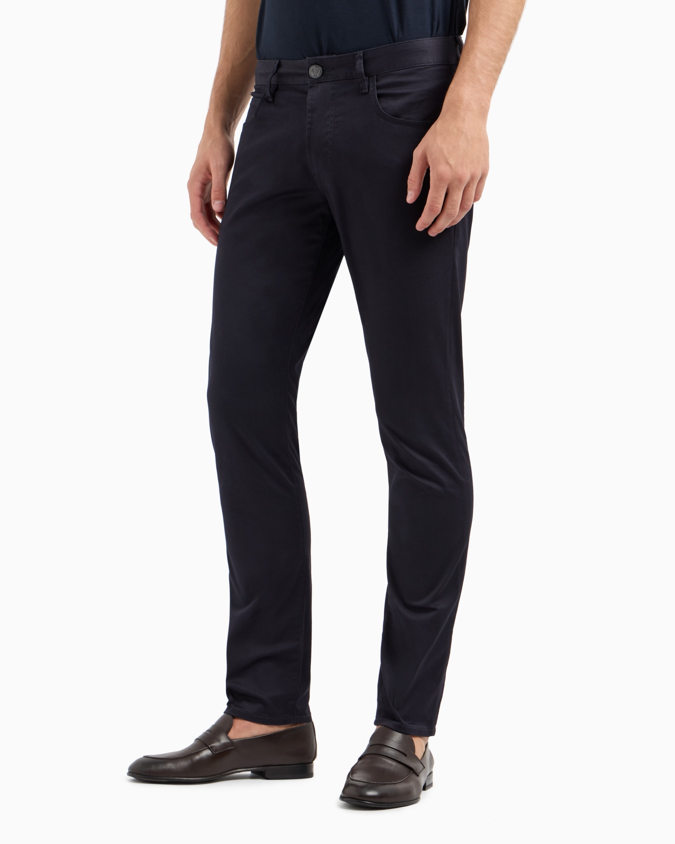 Pantalon 5 poches en coton stretch Diapositive 3