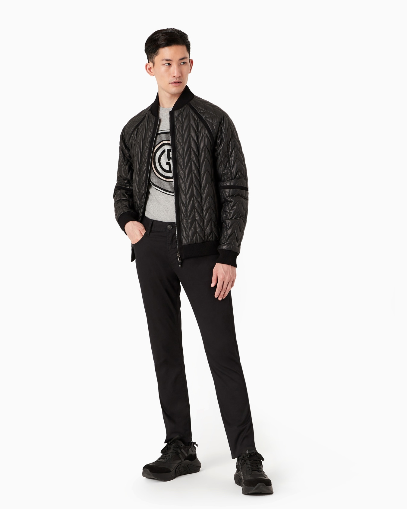 Stretch-cotton, five-pocket trousers Slide 3