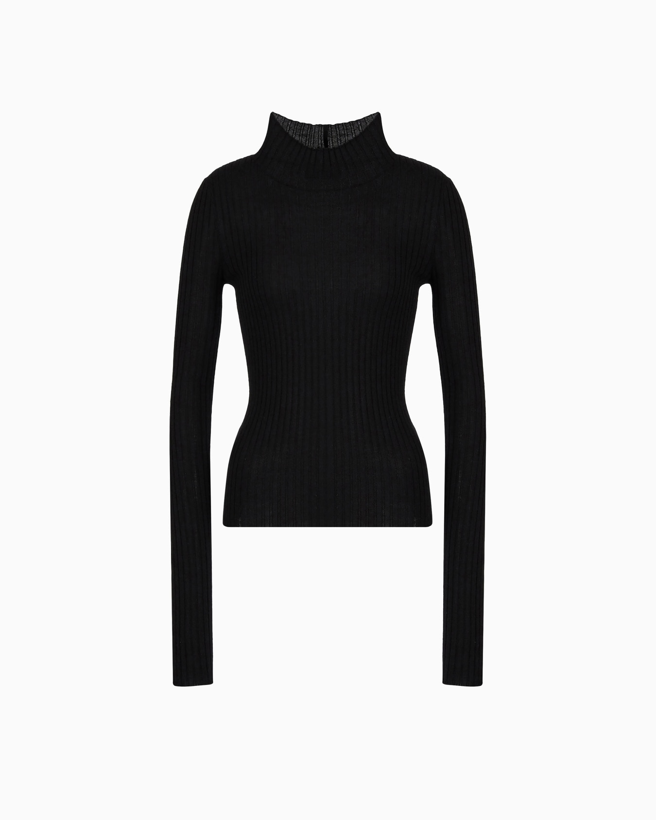 Giorgio Armani Neve ribbed cashmere mock-neck jumper Slide 0
