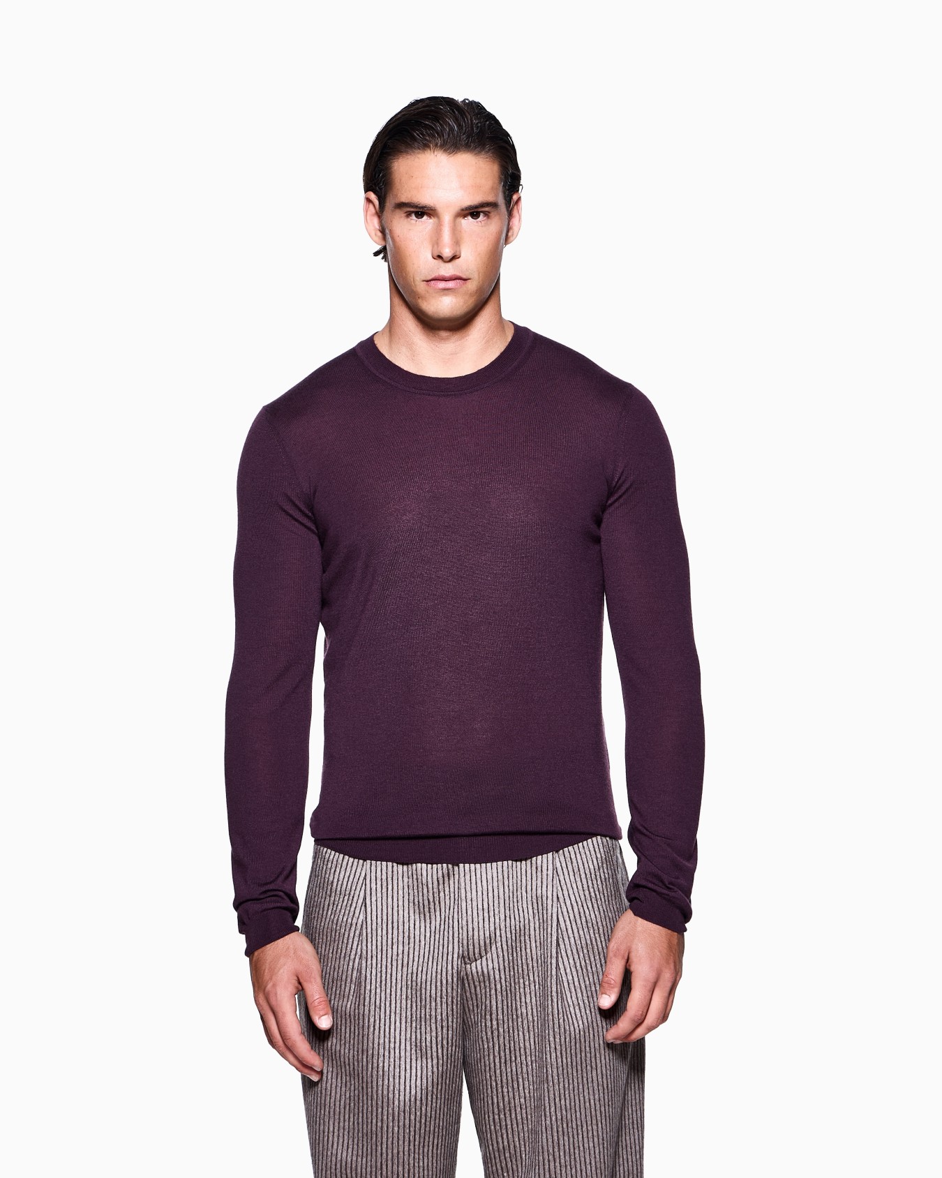 Maglia girocollo in cashmere Slide 3