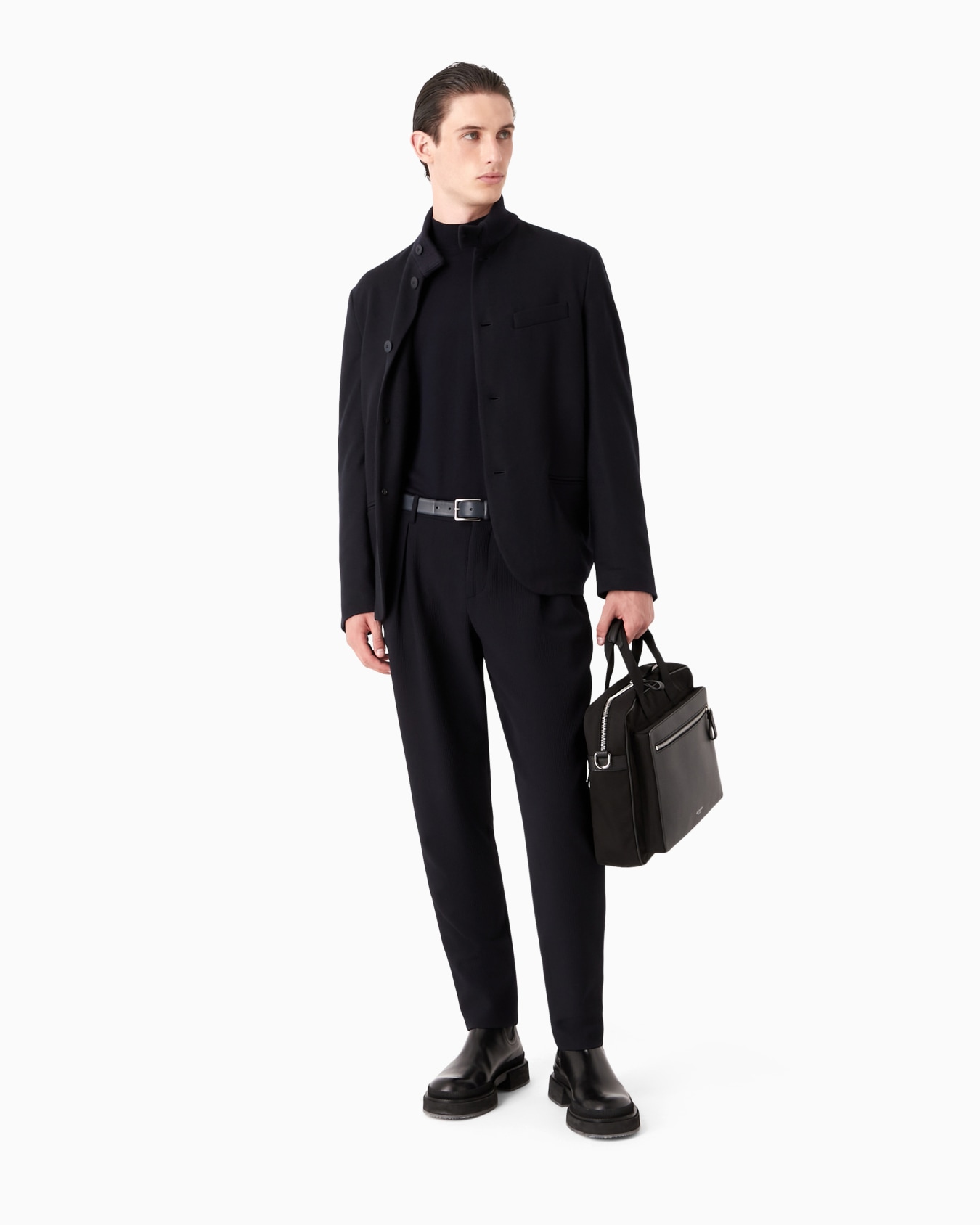 Virgin-wool mock-neck jumper Slide 3