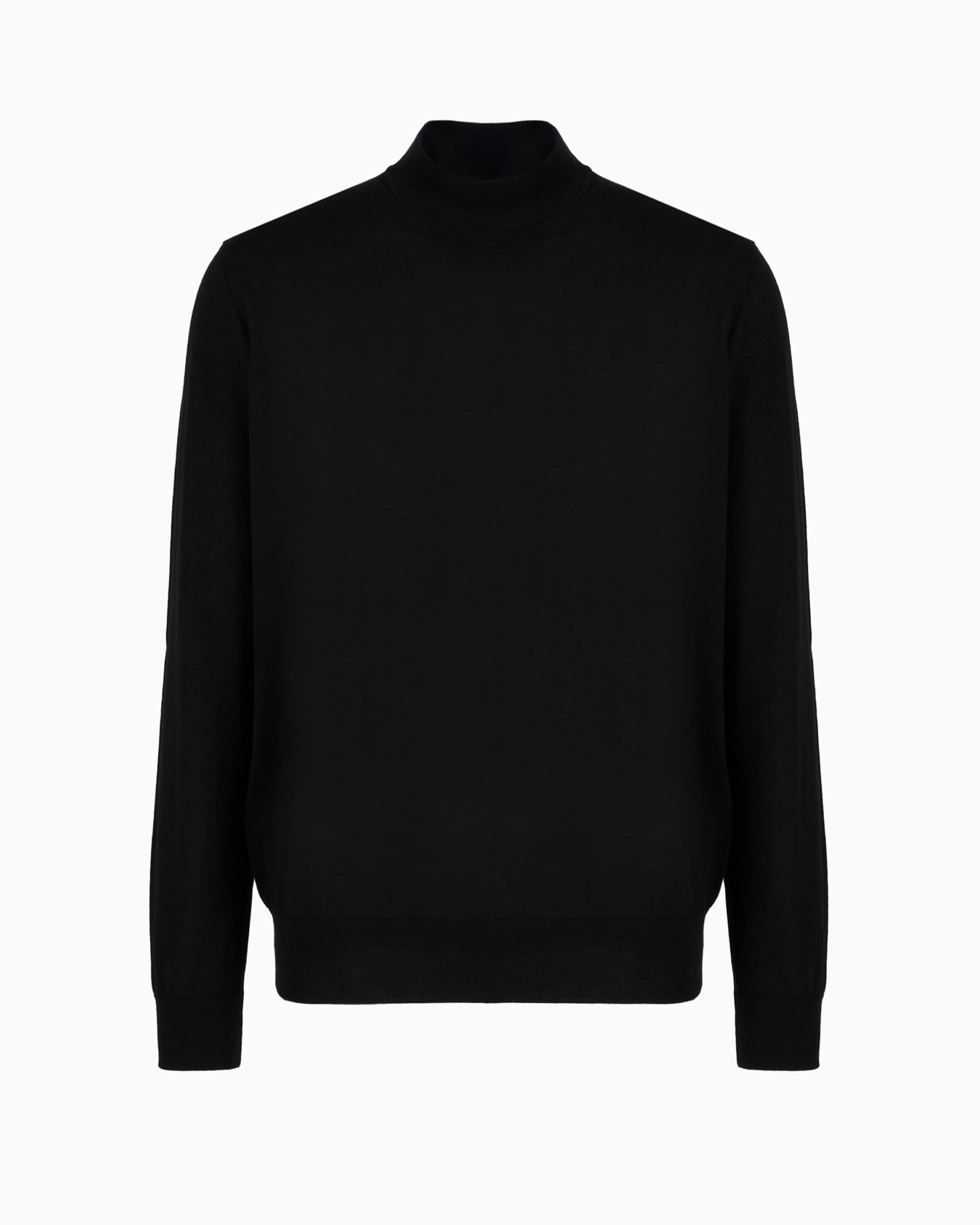 Virgin-wool mock-neck jumper Slide 0