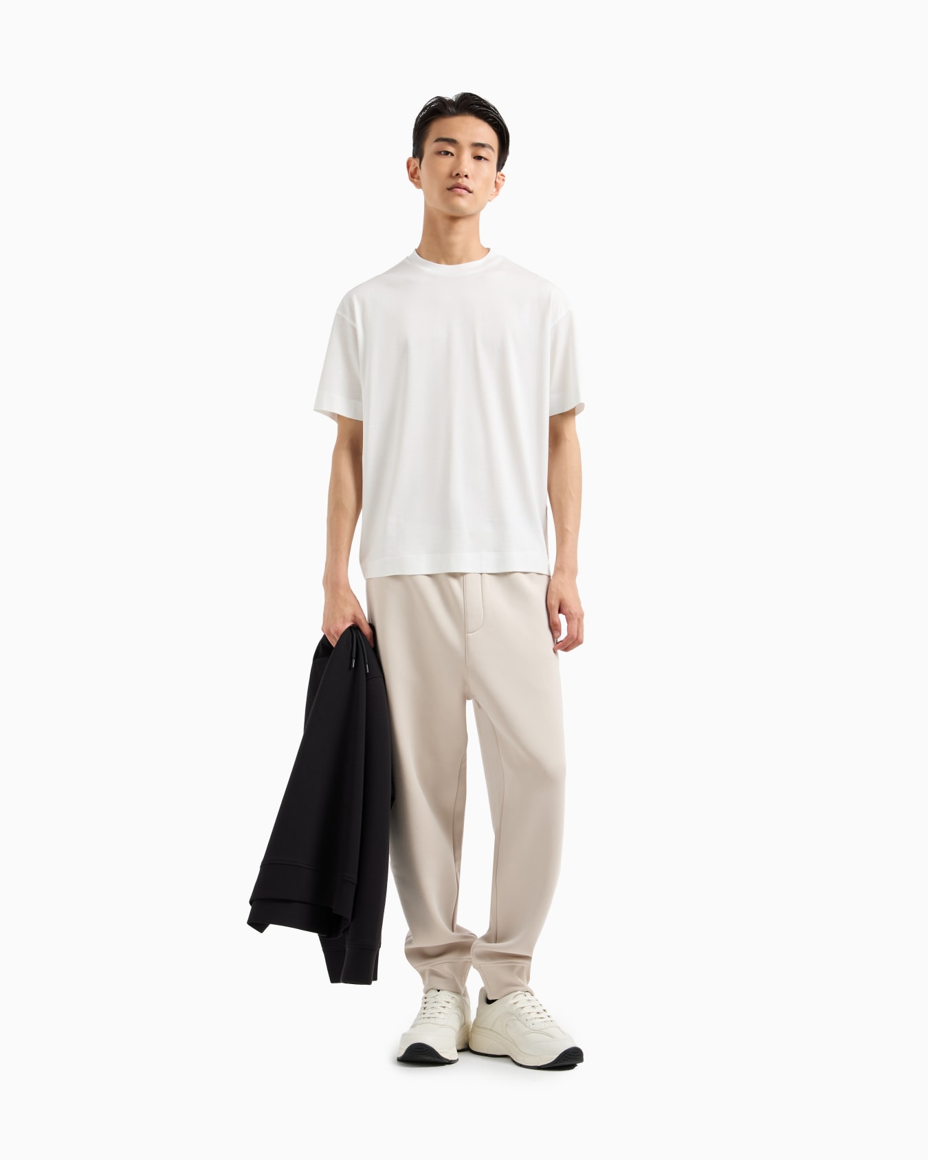 Loose-fit T-shirt in an ASV Lyocell-blend jersey Slide 1