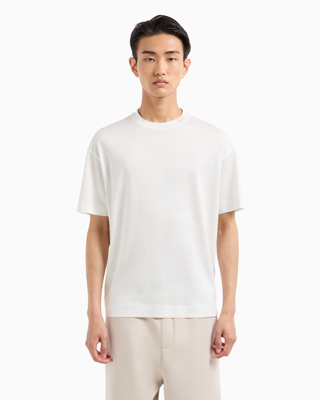 Loose-fit T-shirt in an ASV Lyocell-blend jersey Slide 3