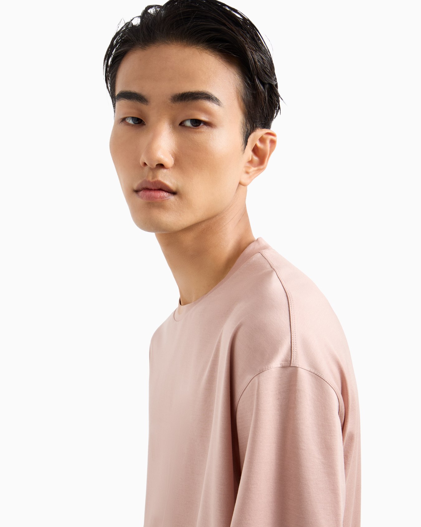 Loose-fit T-shirt in an ASV Lyocell-blend jersey Slide 4