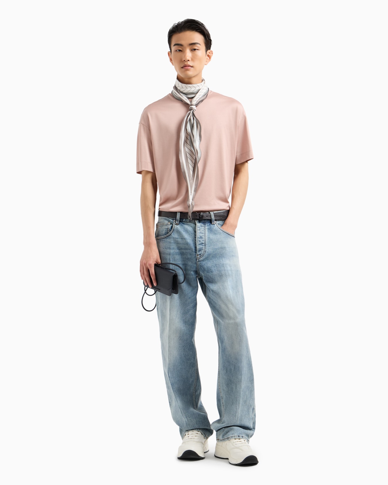 Loose-fit T-shirt in an ASV Lyocell-blend jersey Slide 3