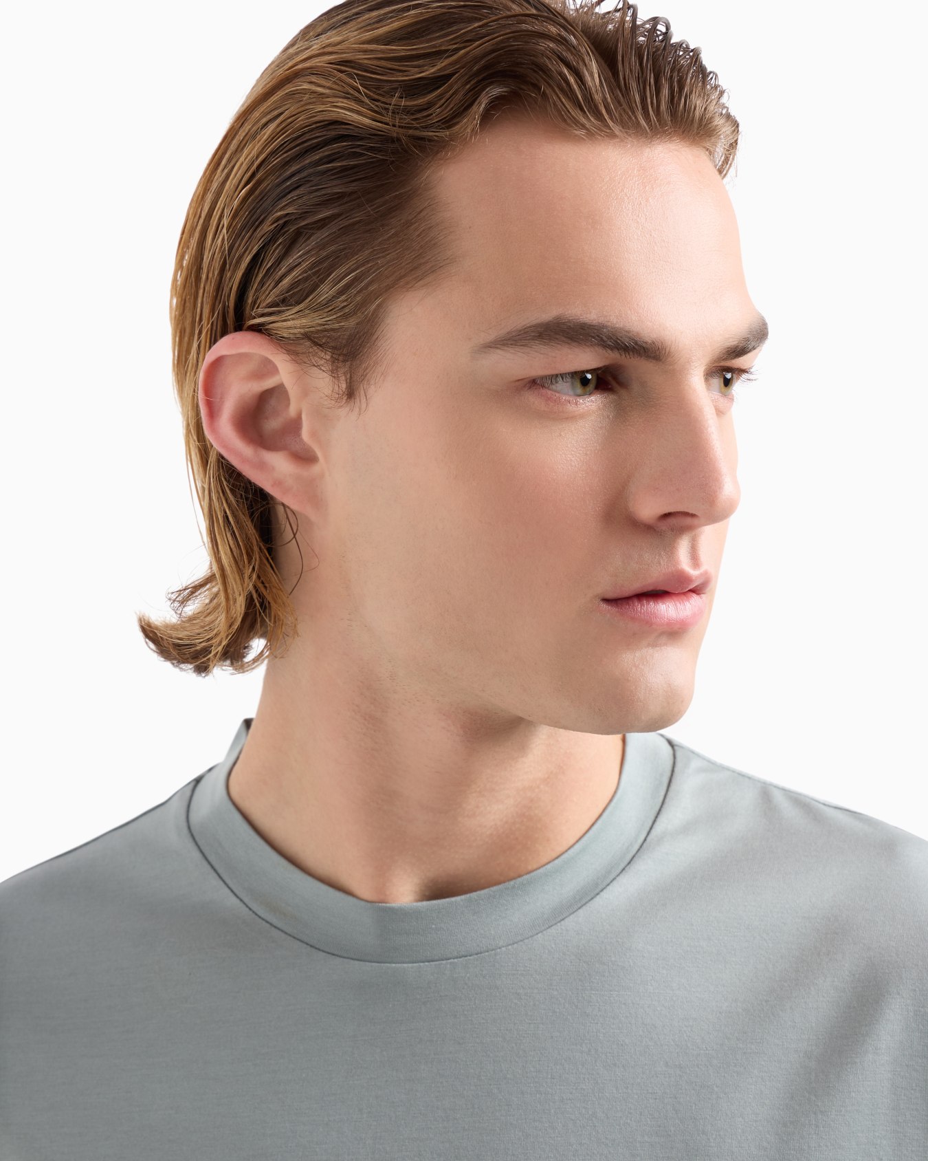 Loose-fit T-shirt in an ASV Lyocell-blend jersey Slide 4