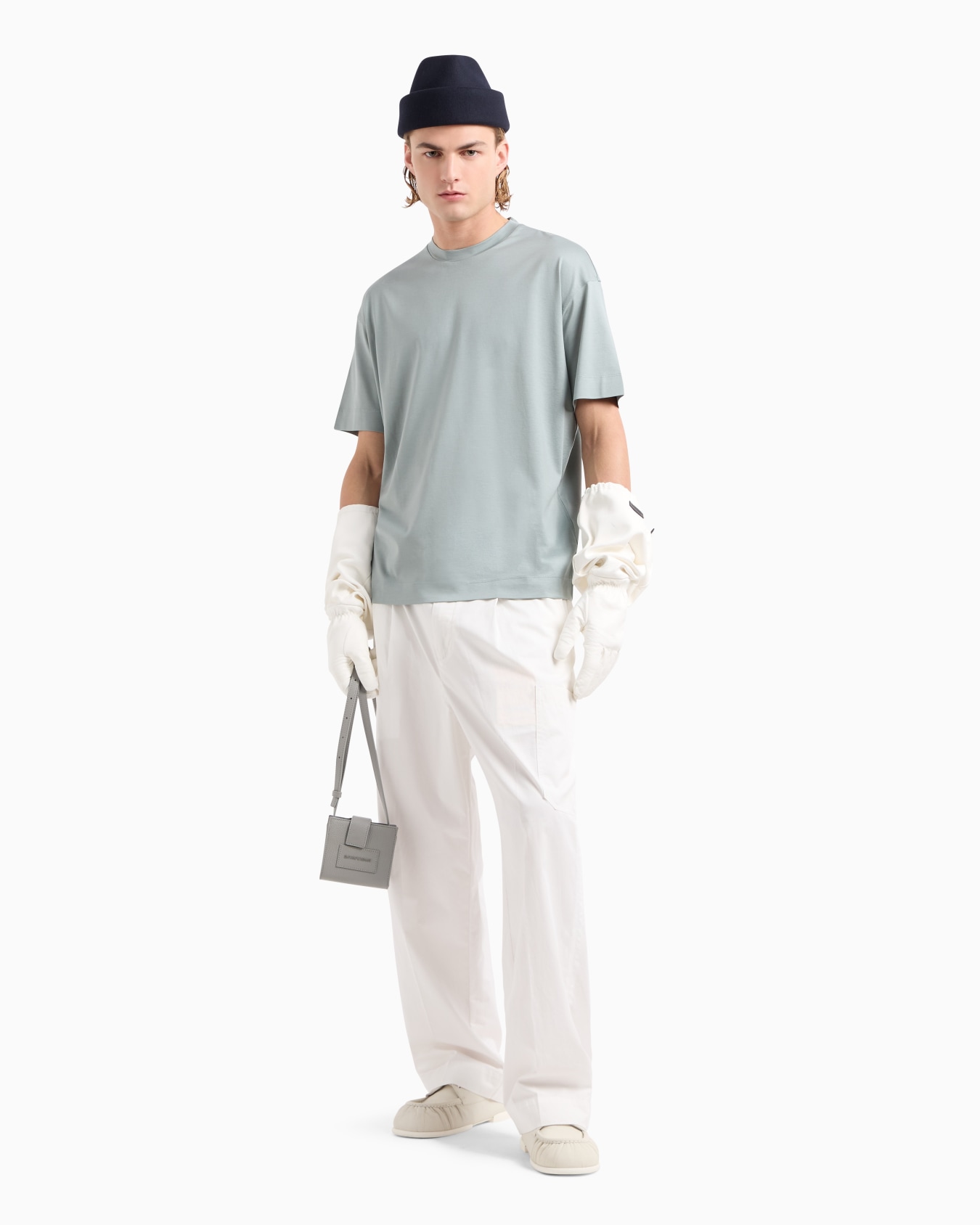 Loose-fit T-shirt in an ASV Lyocell-blend jersey Slide 3