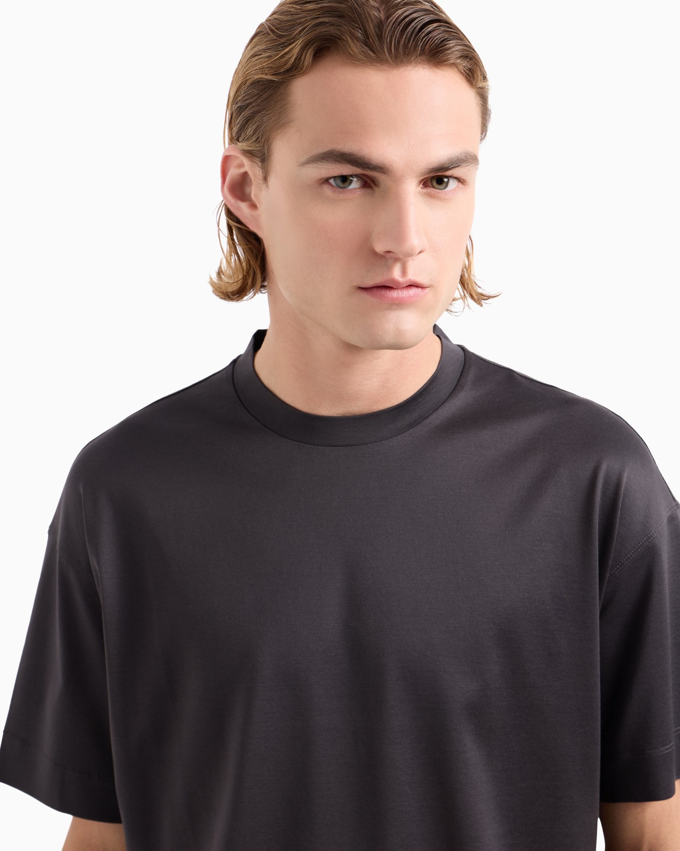 Loose-fit T-shirt in an ASV Lyocell-blend jersey Slide 4