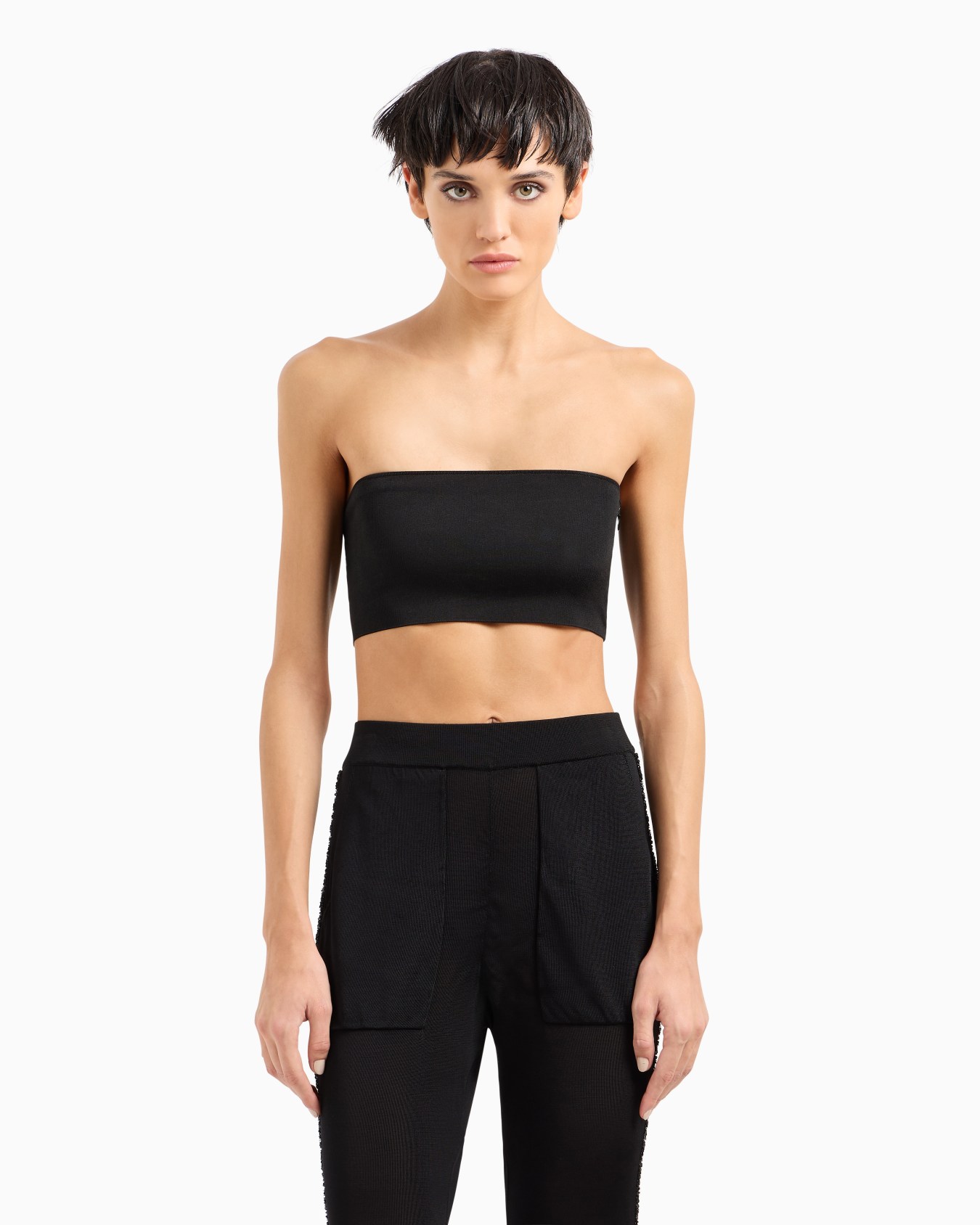 Viscose bandeau top Slide 3