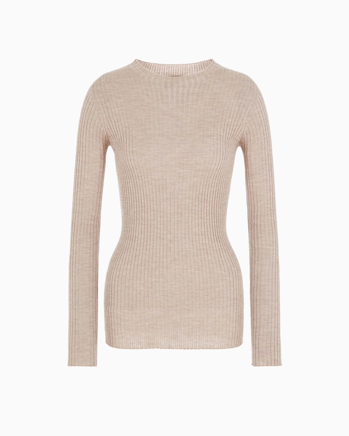Jersey de cuello redondo de cachemir Diapositiva 0