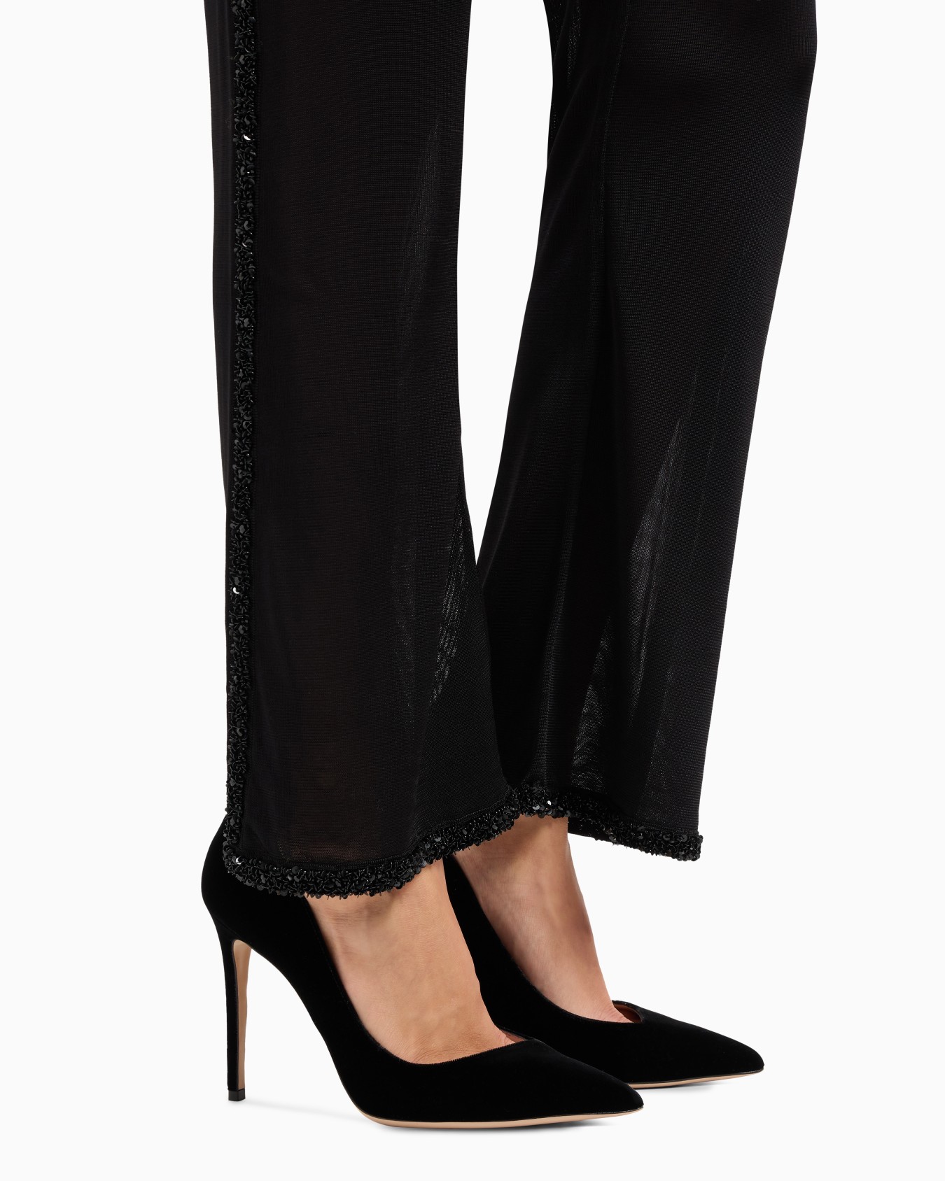 Viscose trousers with embroidery Slide 6