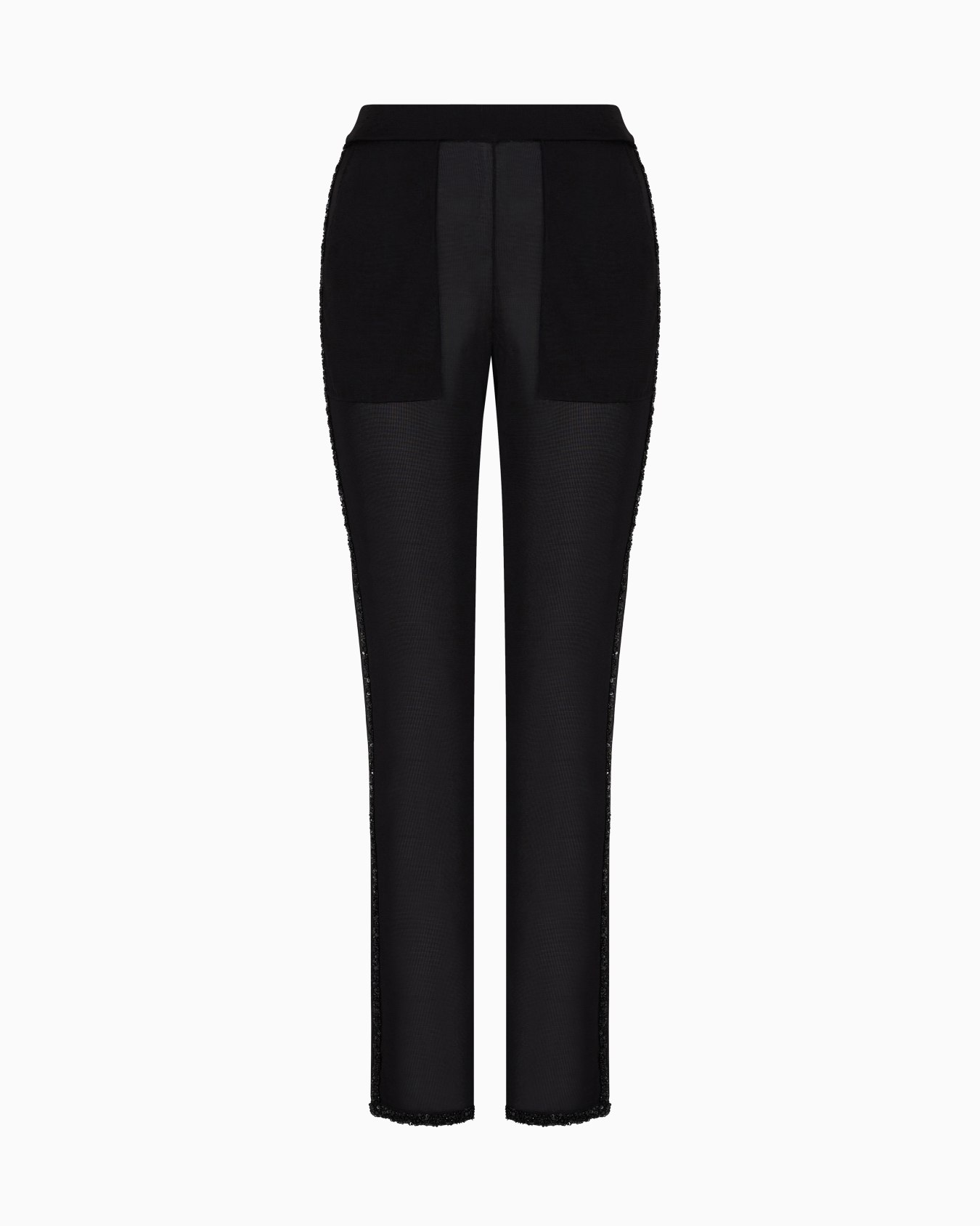 Viscose trousers with embroidery Slide 0