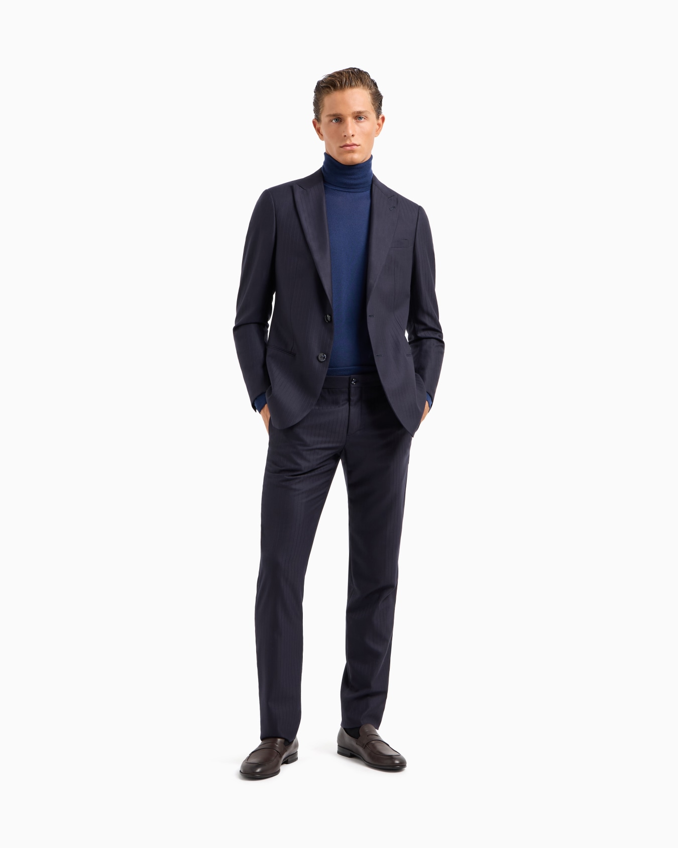 Jersey de cachemir con cuello chimenea Diapositiva 1