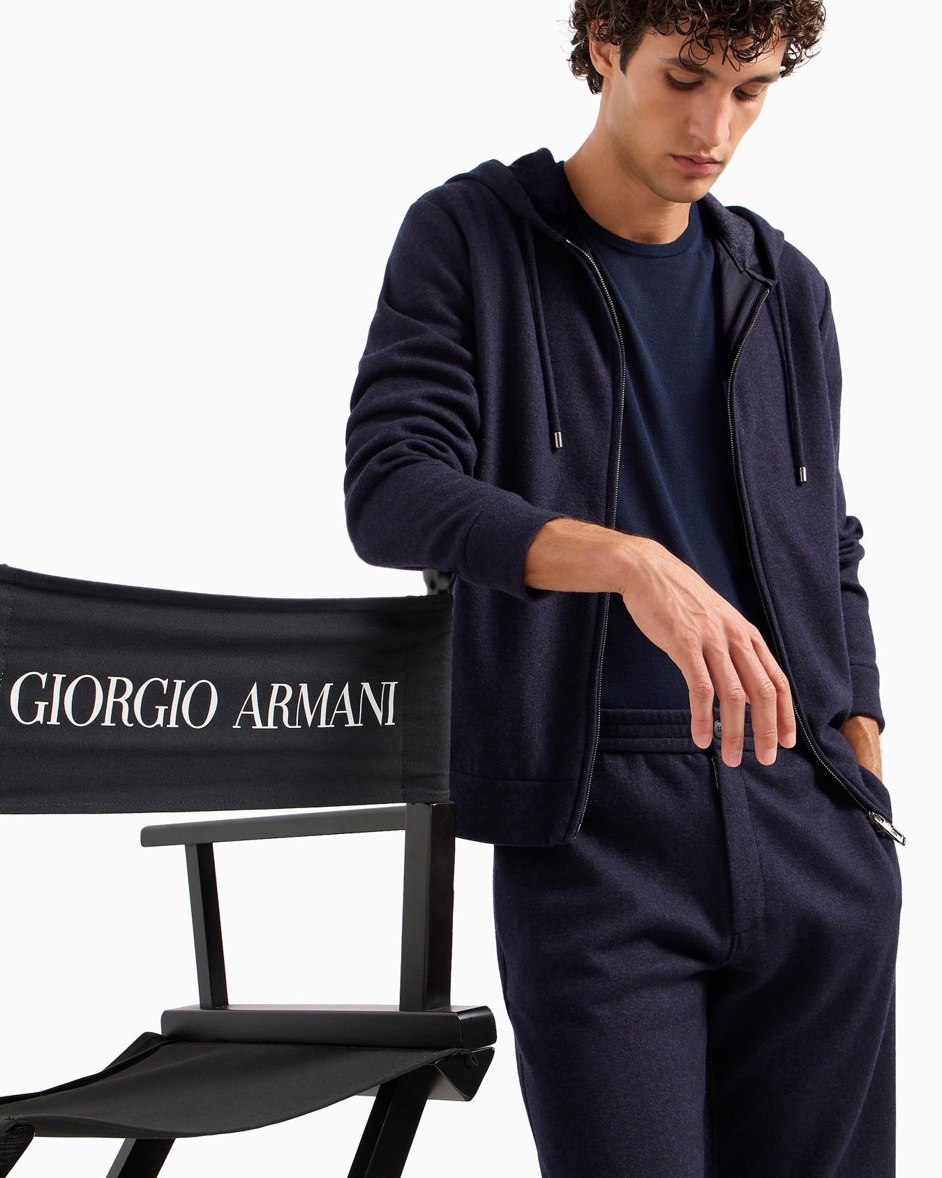 Giorgio Armani Vicuña Maglia girocollo in vicuña Slide 4