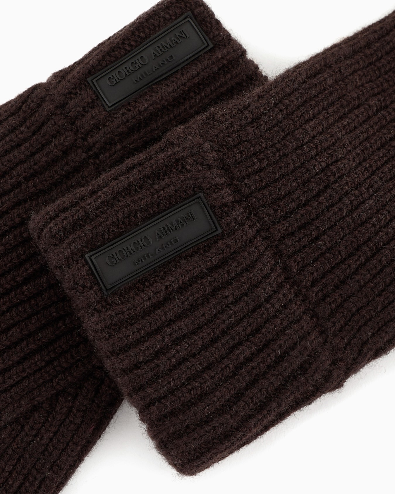 Gloves in pure cashmere knit Slide 1