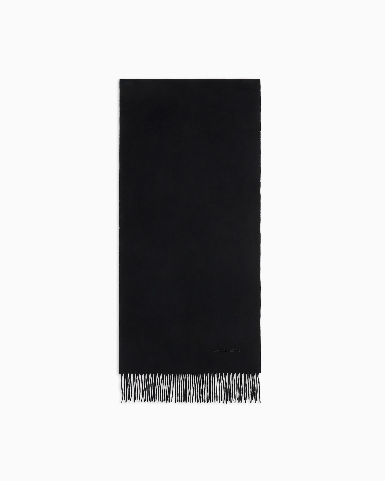 Sciarpa in cashmere con logo ricamato Slide 0