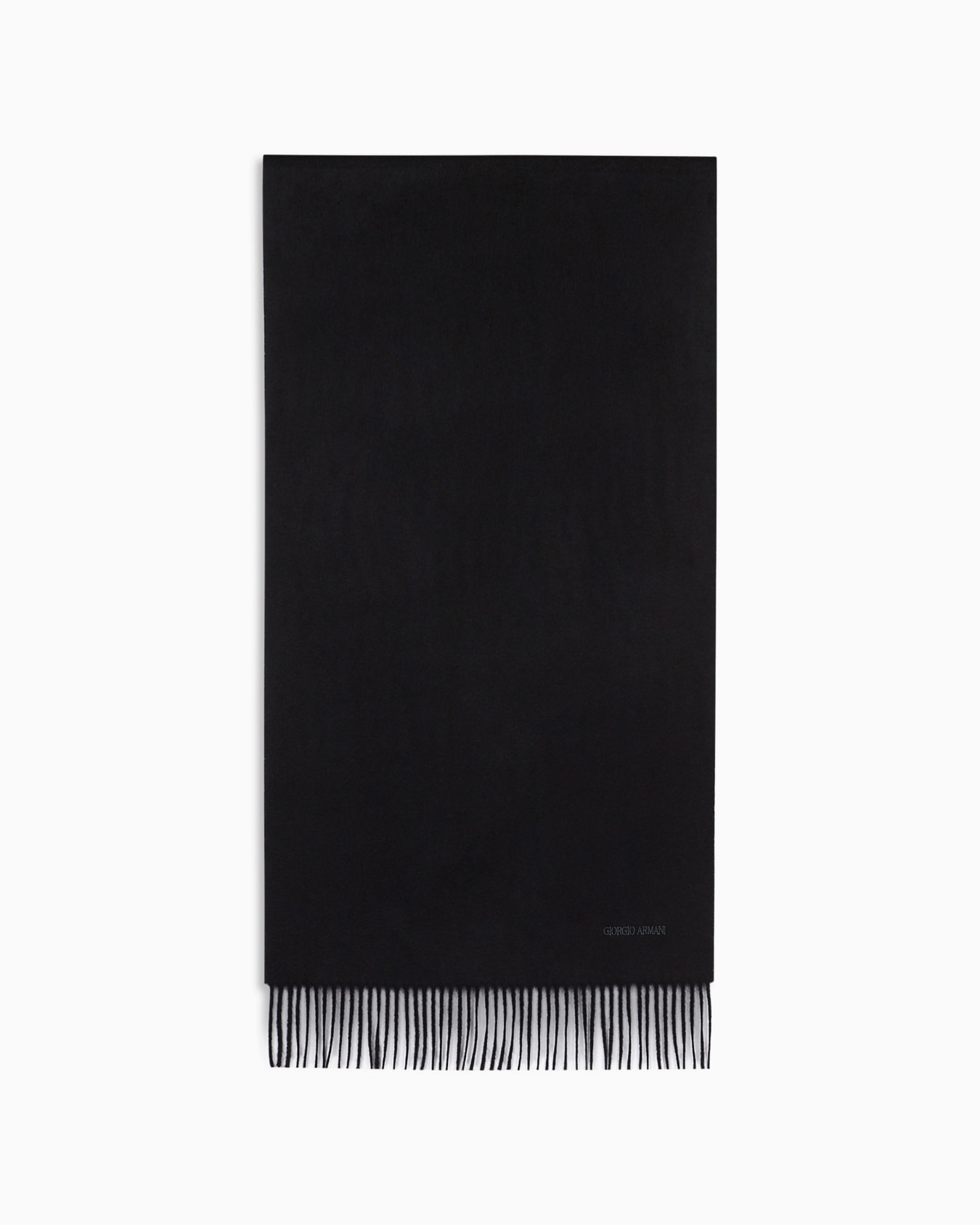 Cashmere stole with fringing Slide 0
