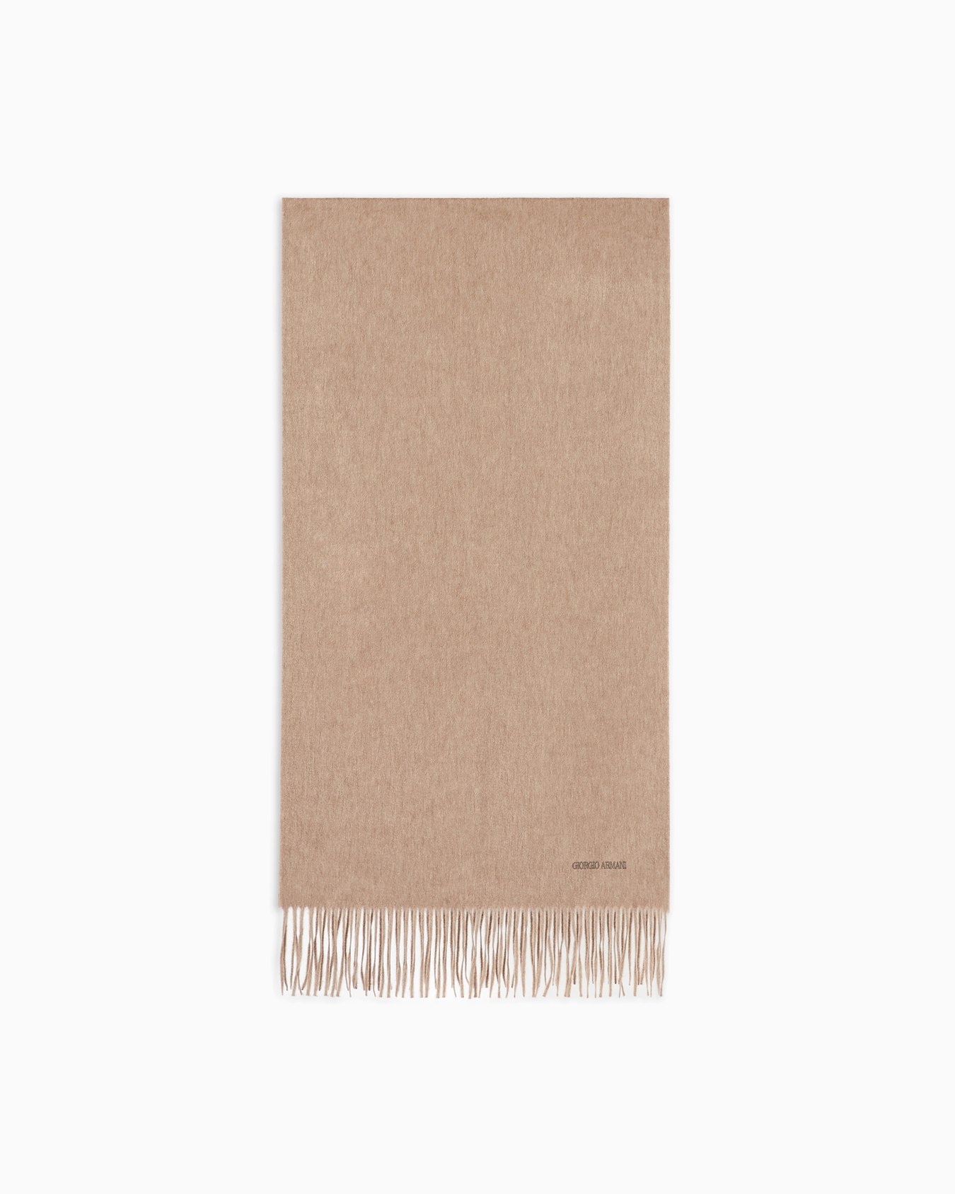 Cashmere stole with fringing Slide 0