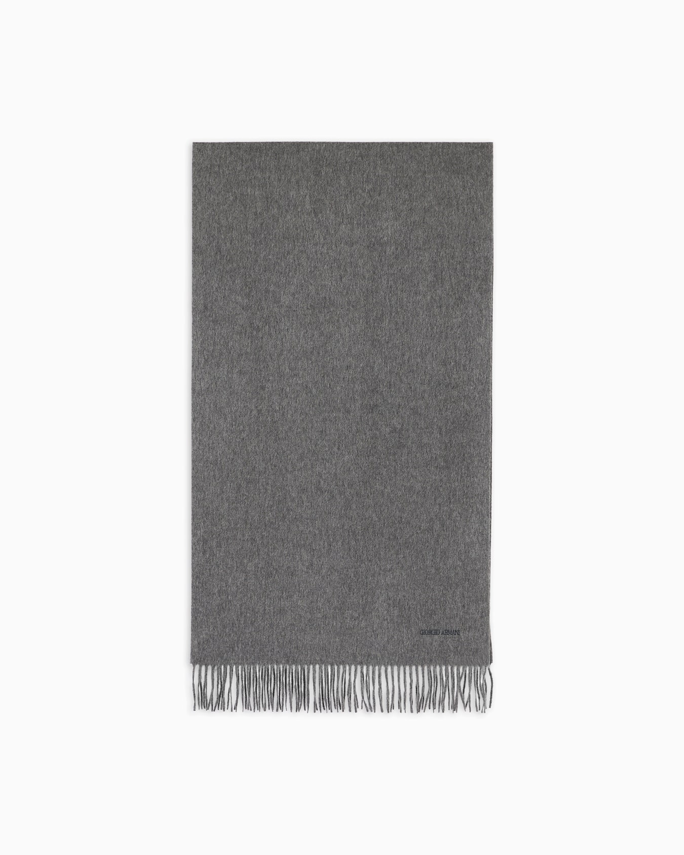 Cashmere stole with fringing Slide 0