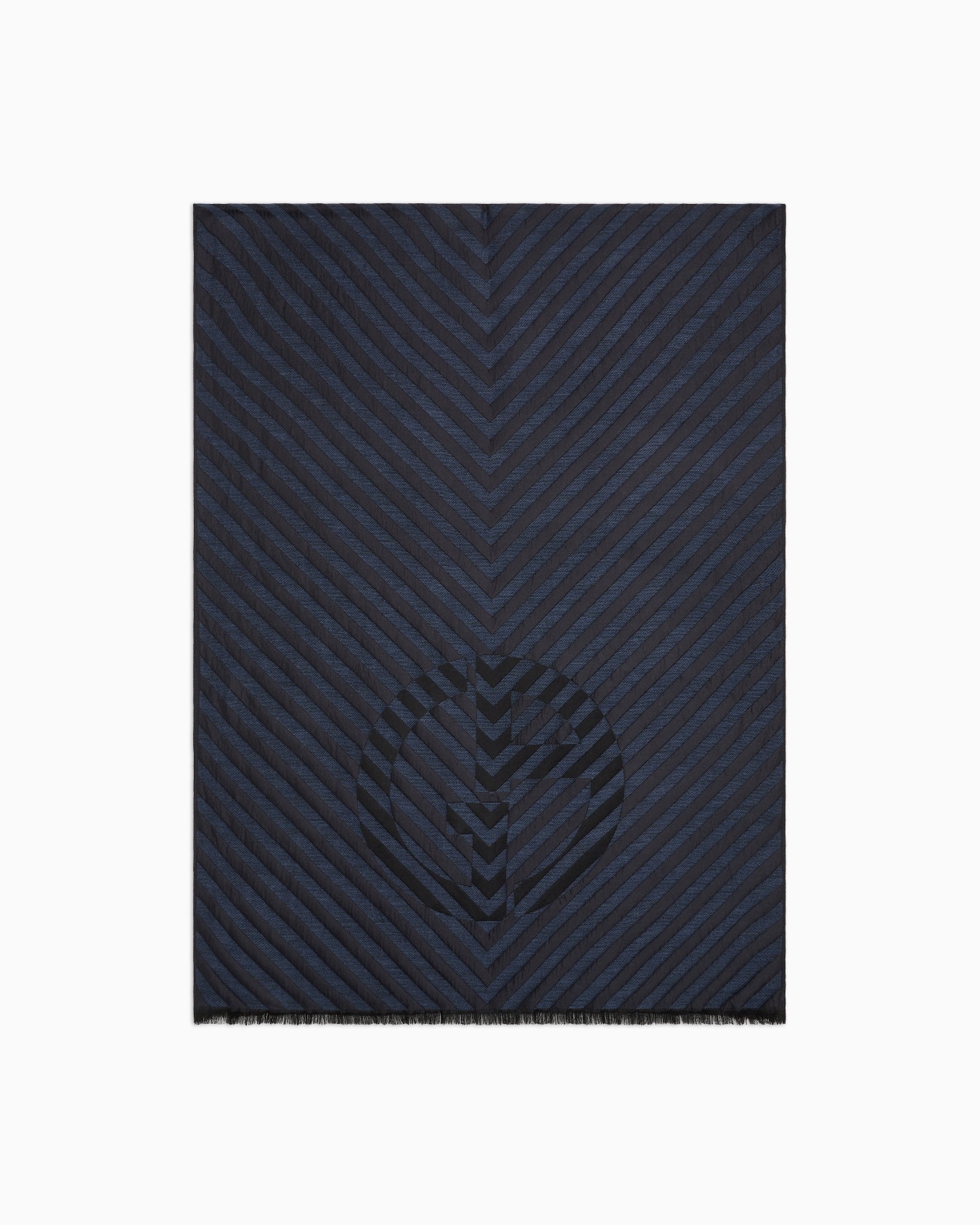 Jacquard virgin wool and silk stole Slide 0