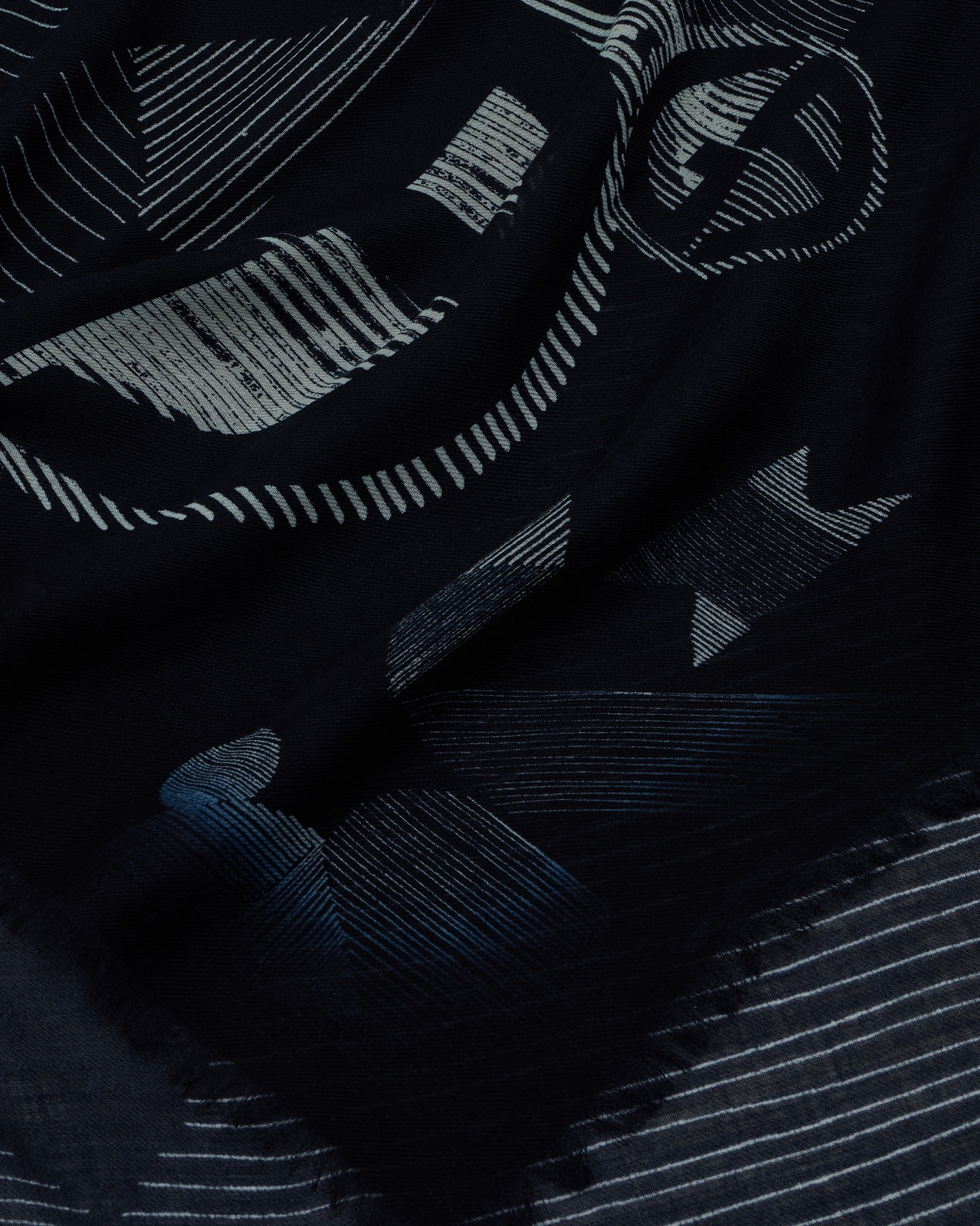 Jacquard wool foulard Slide 1