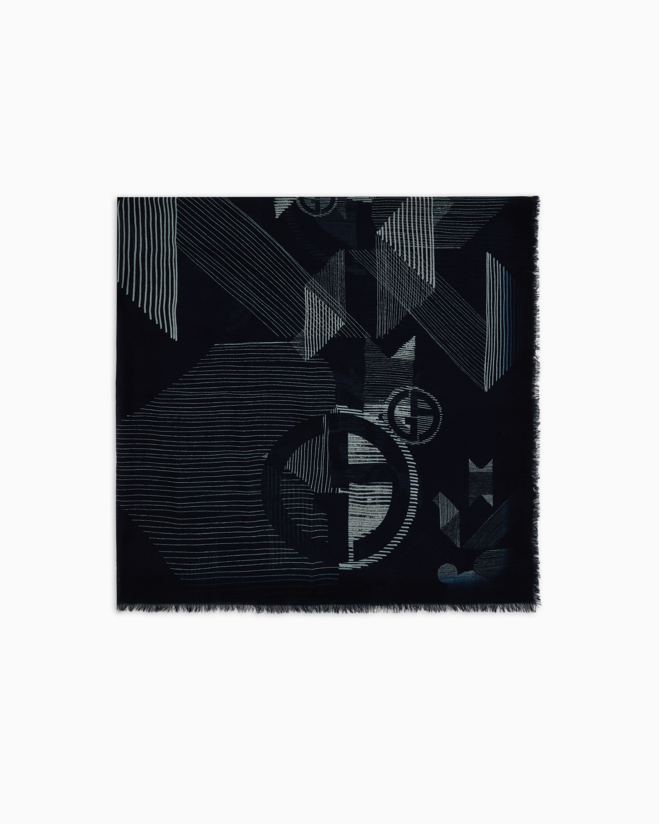 Jacquard wool foulard Slide 0
