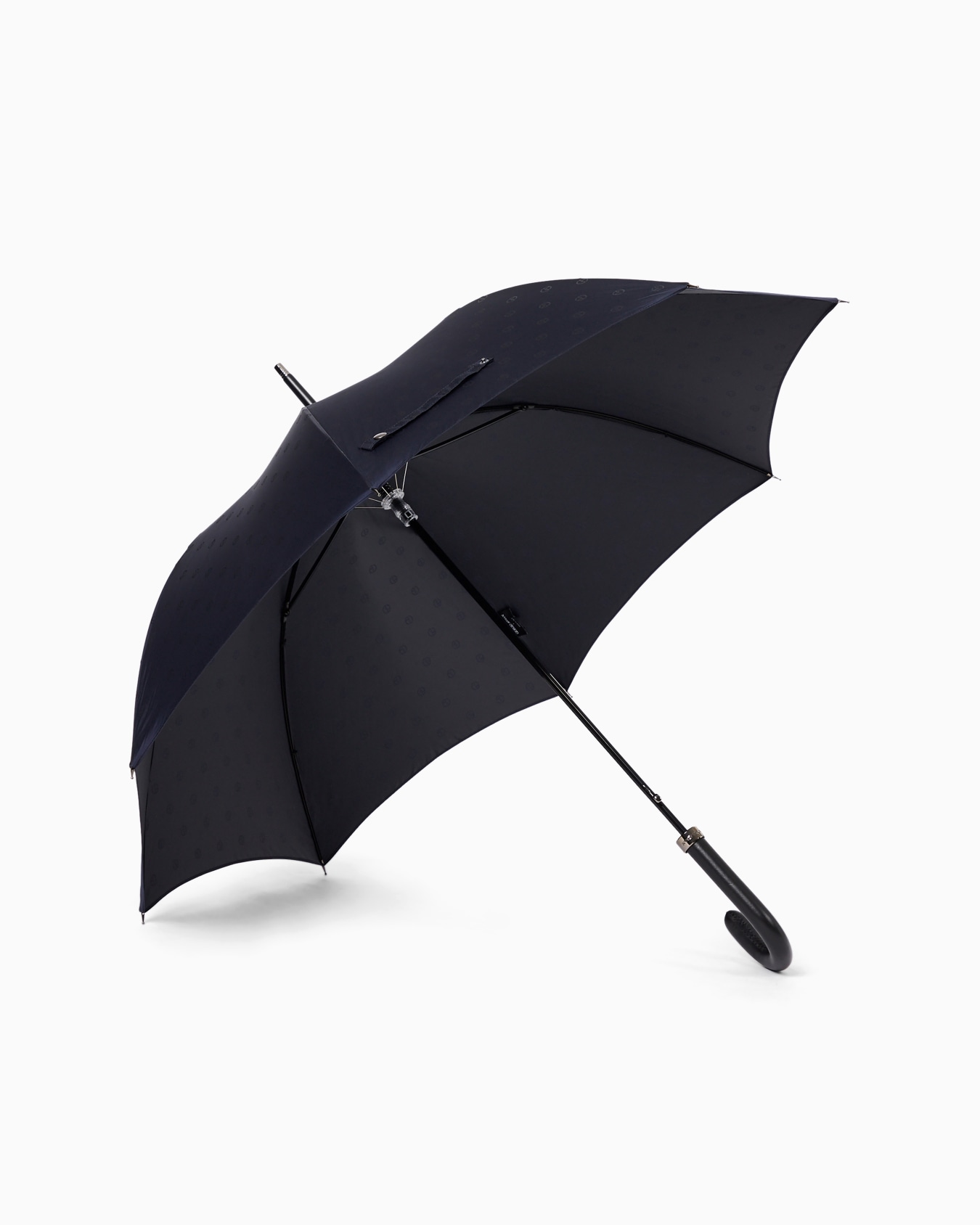 Folding umbrella with all-over logo pattern Slide 1