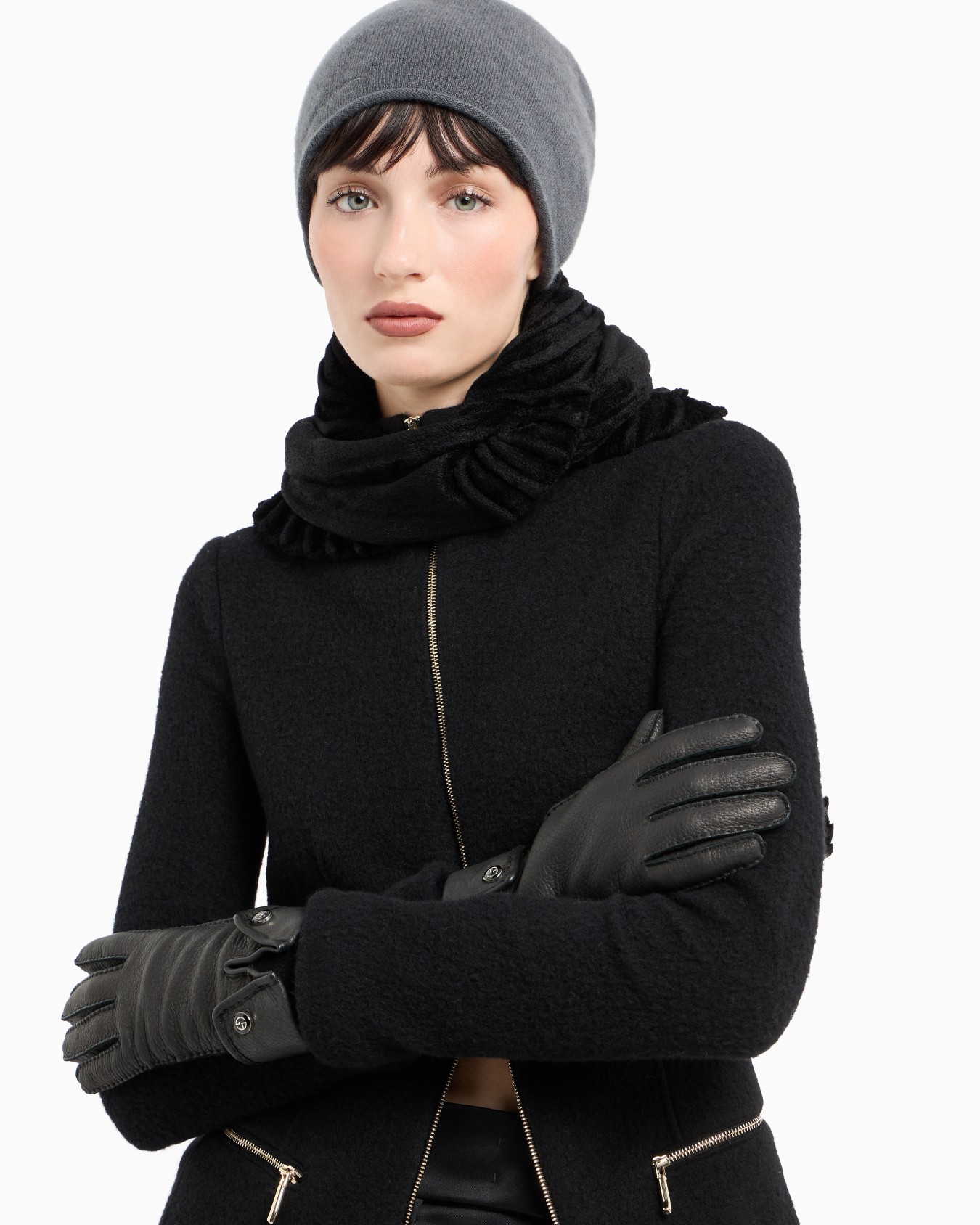 Deerskin leather gloves Slide 2