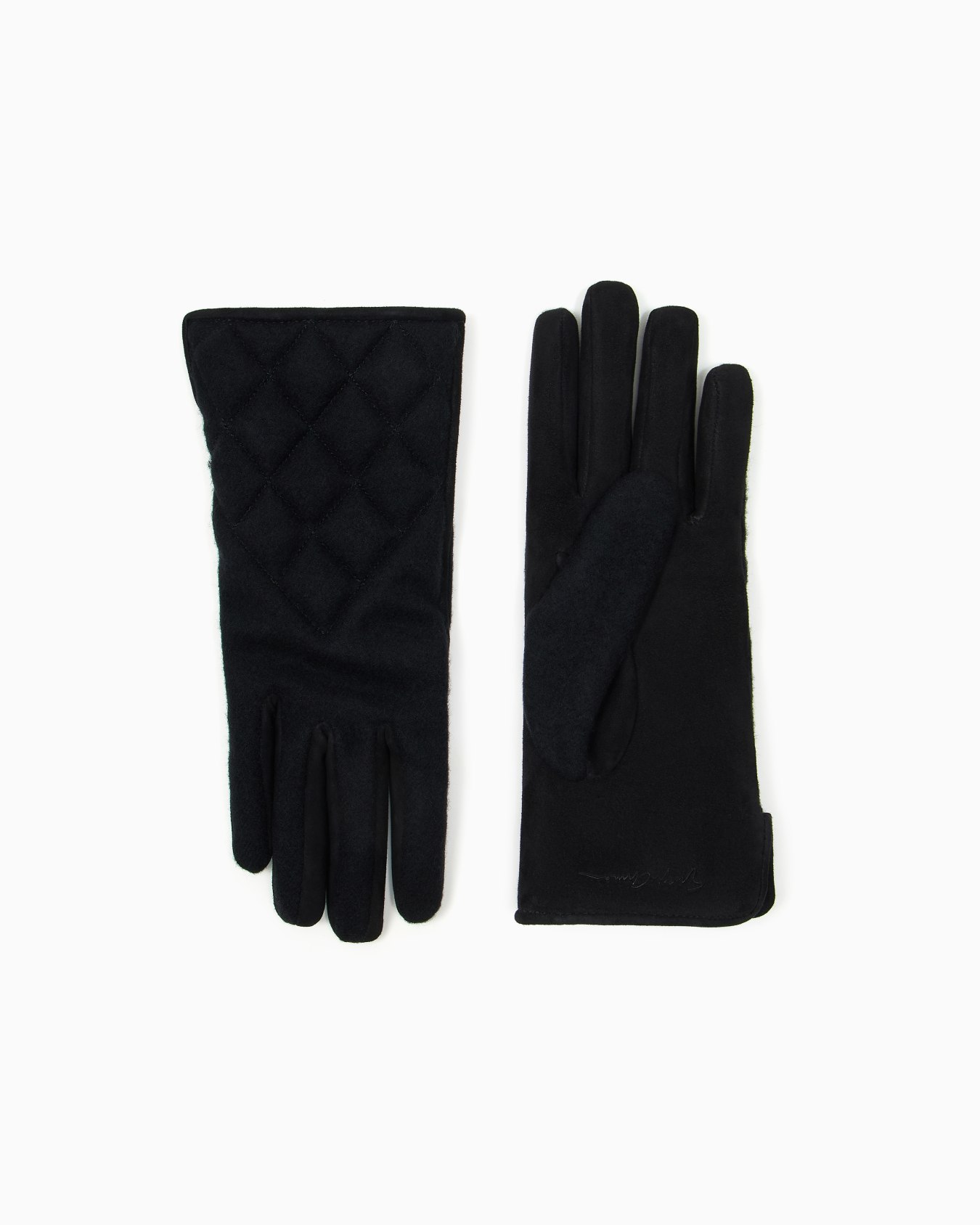 Suede and wool gloves Slide 0