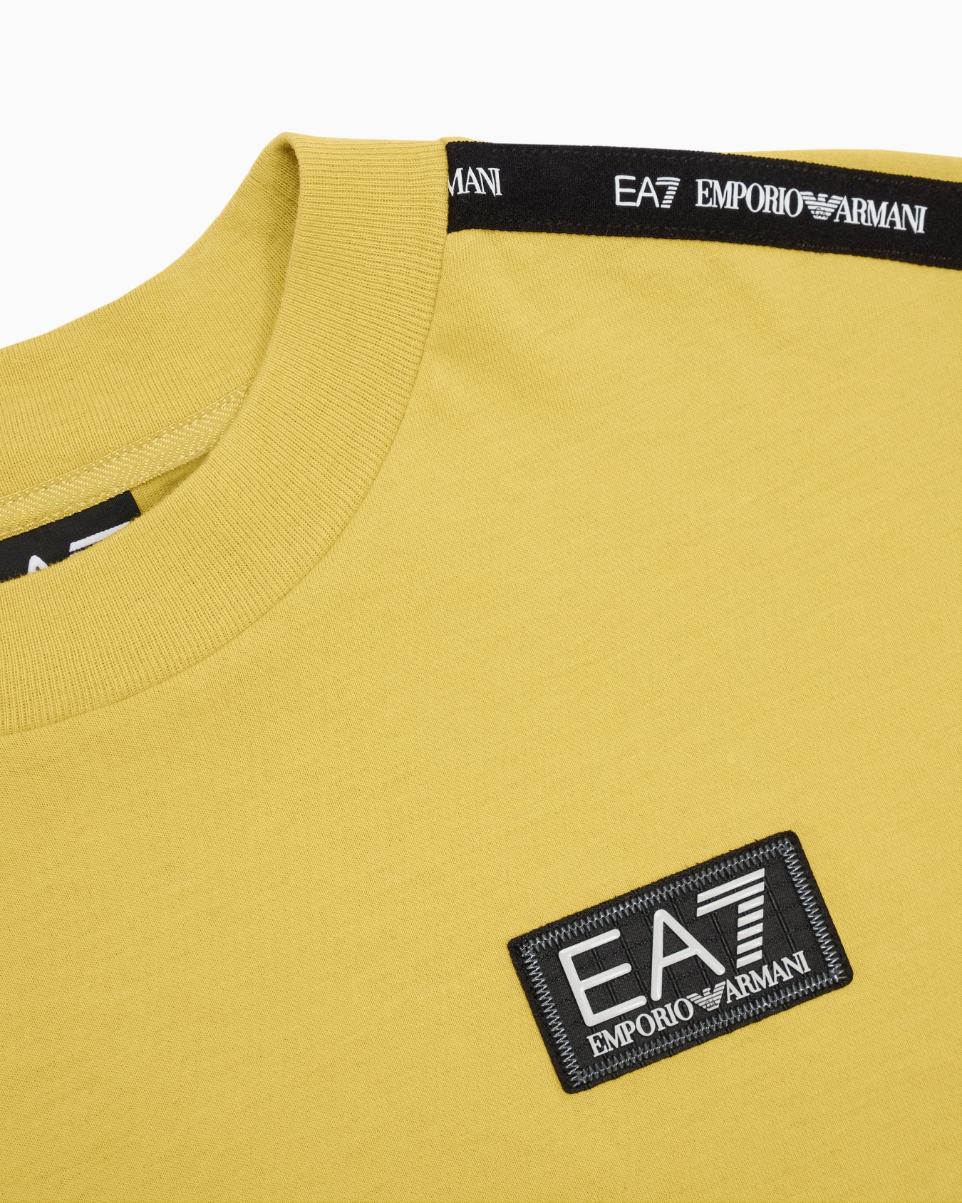 Pantaloncini Uomo EA7 Logo In Cotone Nero | Tuta Sportiva Con Cintura Elastica E Loghi Laterali