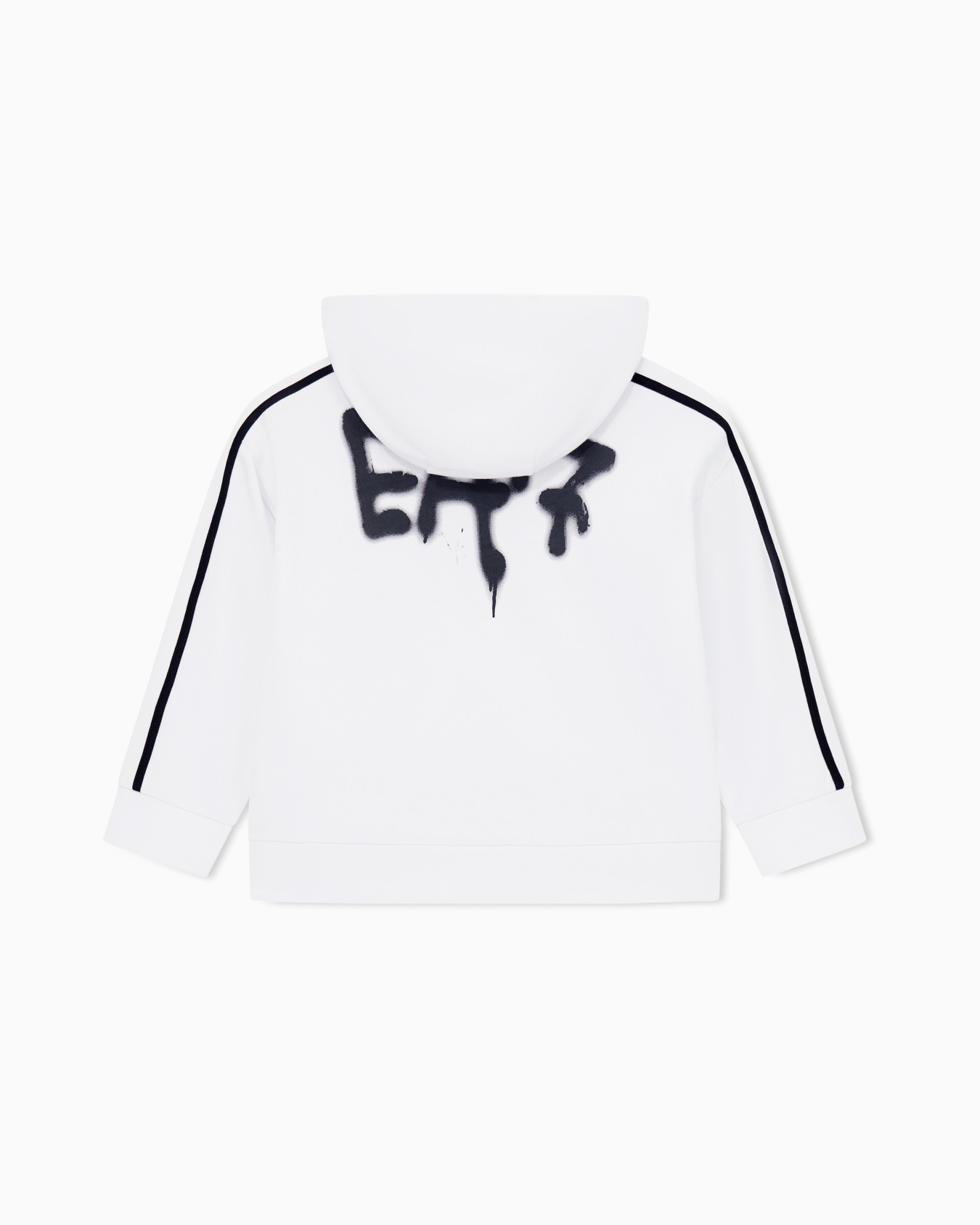 Sweat-shirt à capuche Logo Series Boy en mélange de coton biologique imprimé graffiti ASV Diapositive 2